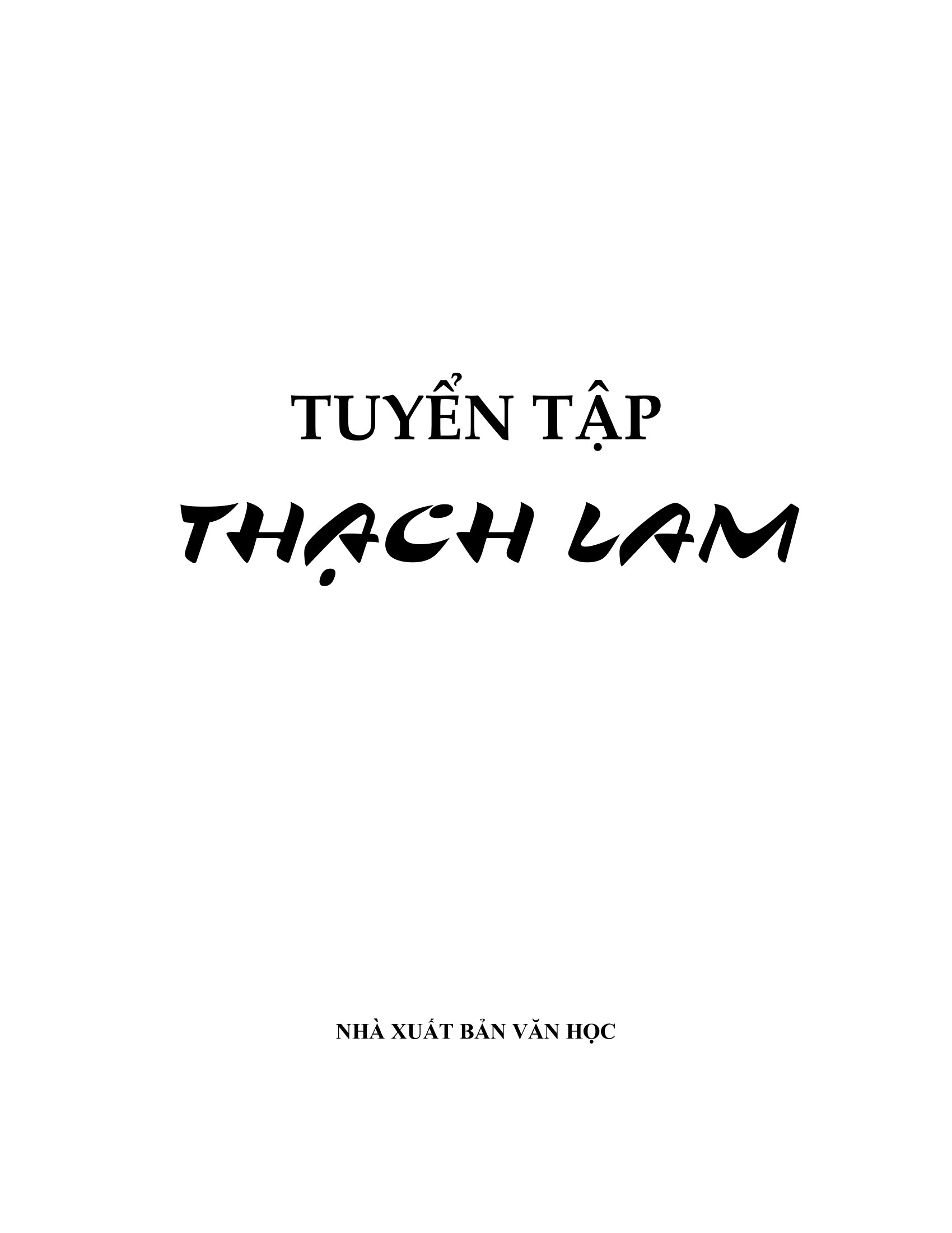 tuyển tập thạch lam (2023)