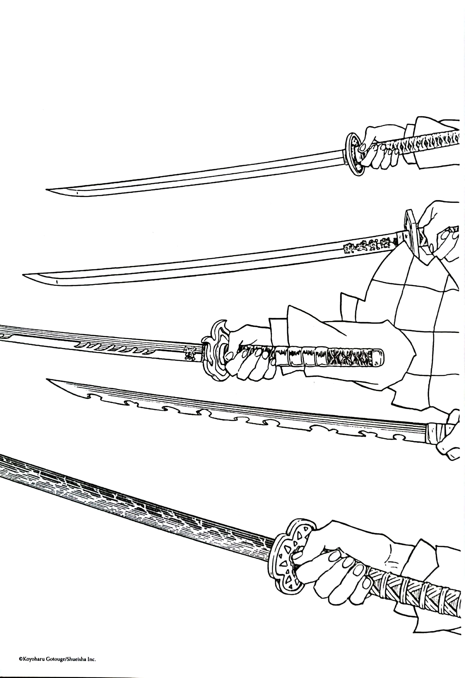 tuyển tập tranh tô màu thanh gươm diệt quỷ - cam