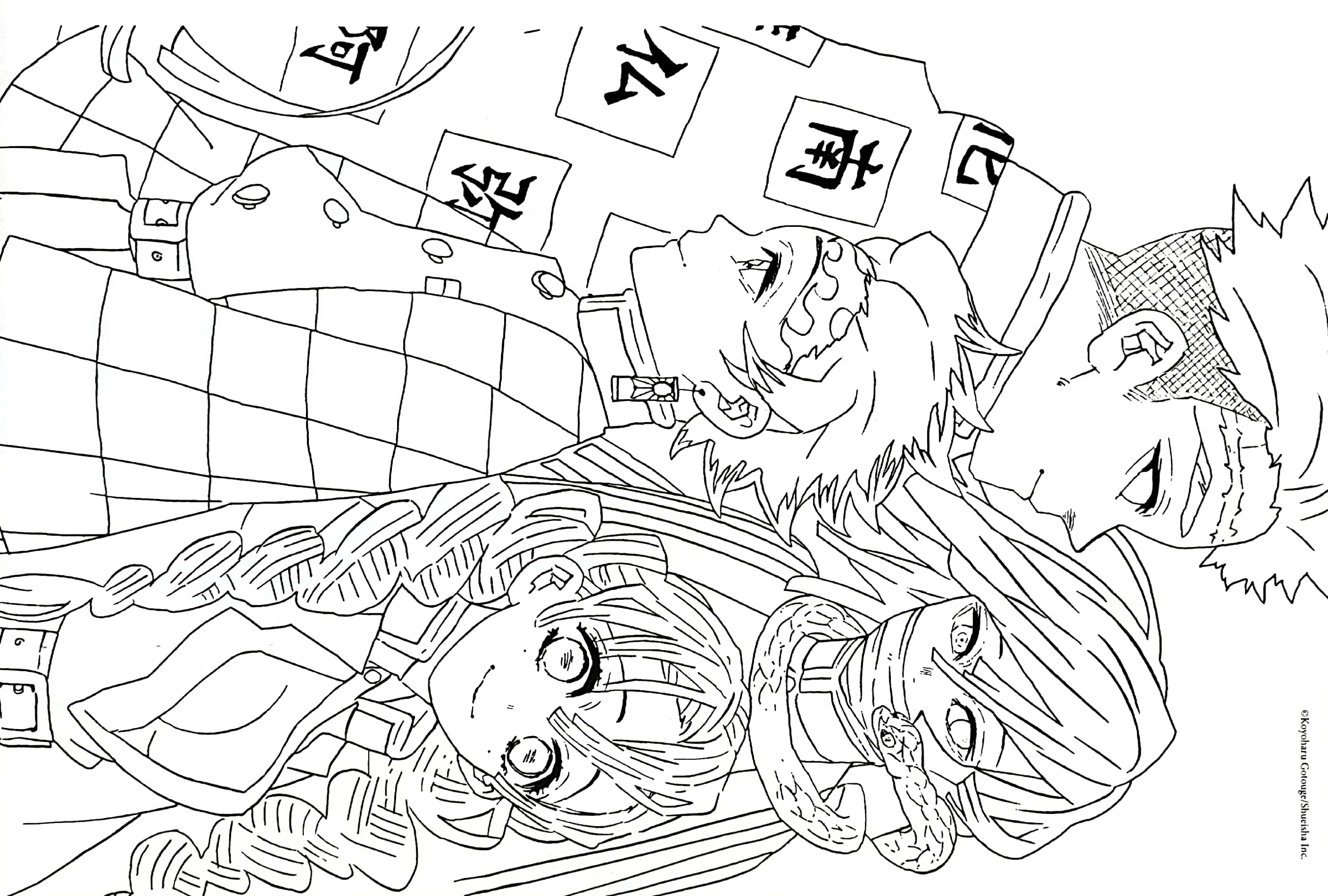 tuyển tập tranh tô màu thanh gươm diệt quỷ - lam