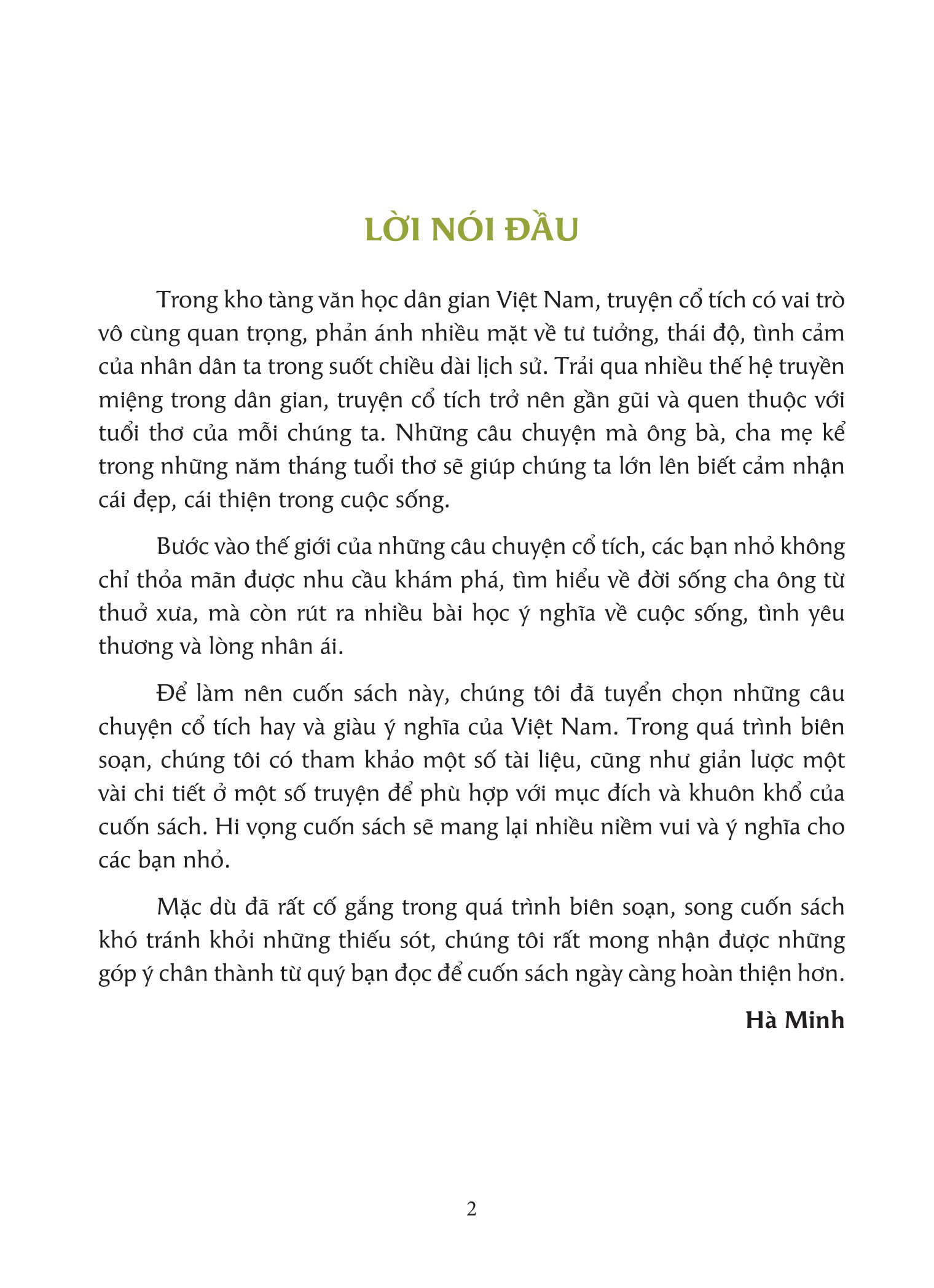 tuyển tập truyện cổ tích việt nam dành cho thiếu nhi