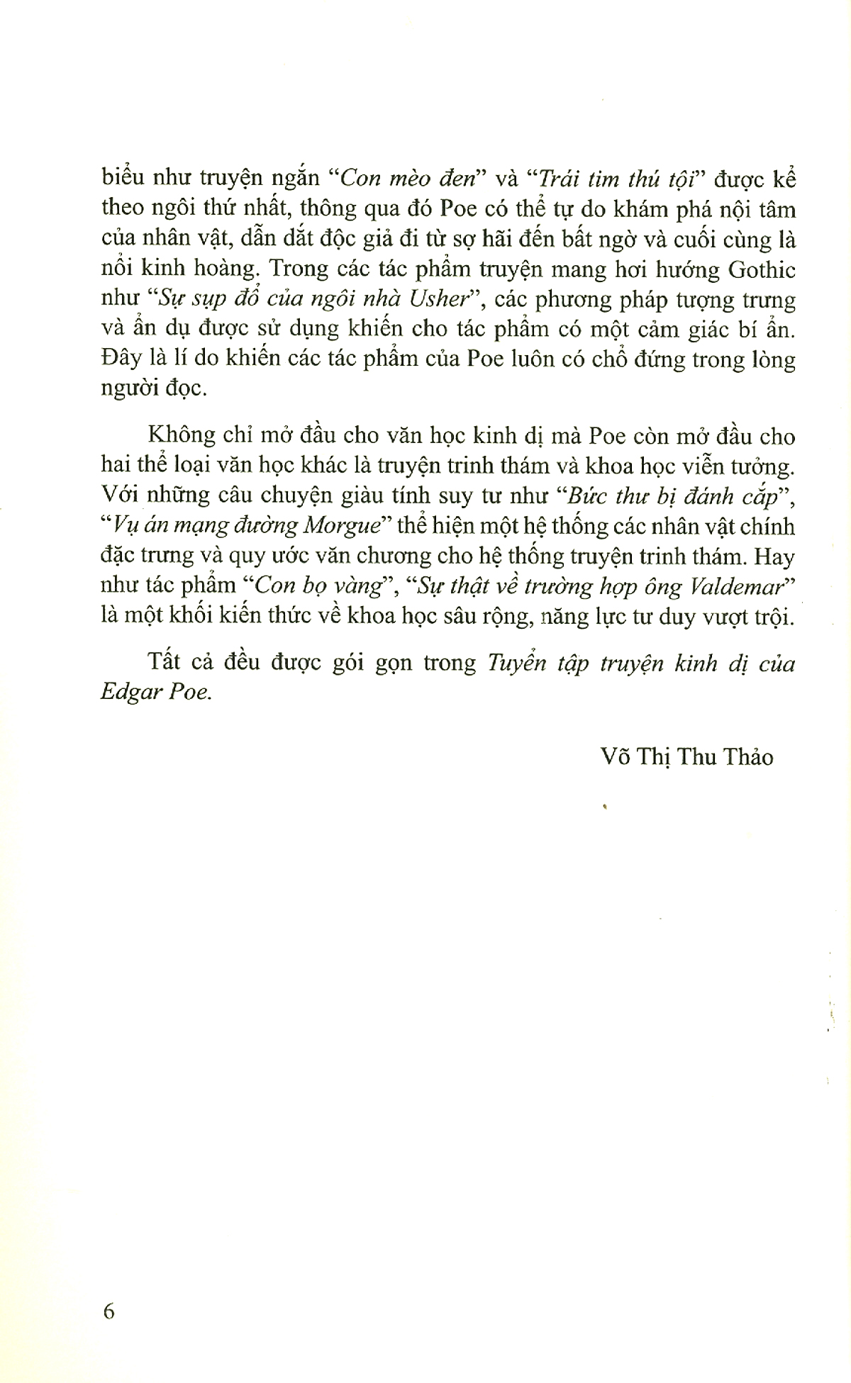 Tuyển Tập Truyện Kinh Dị Của Edgar Poe