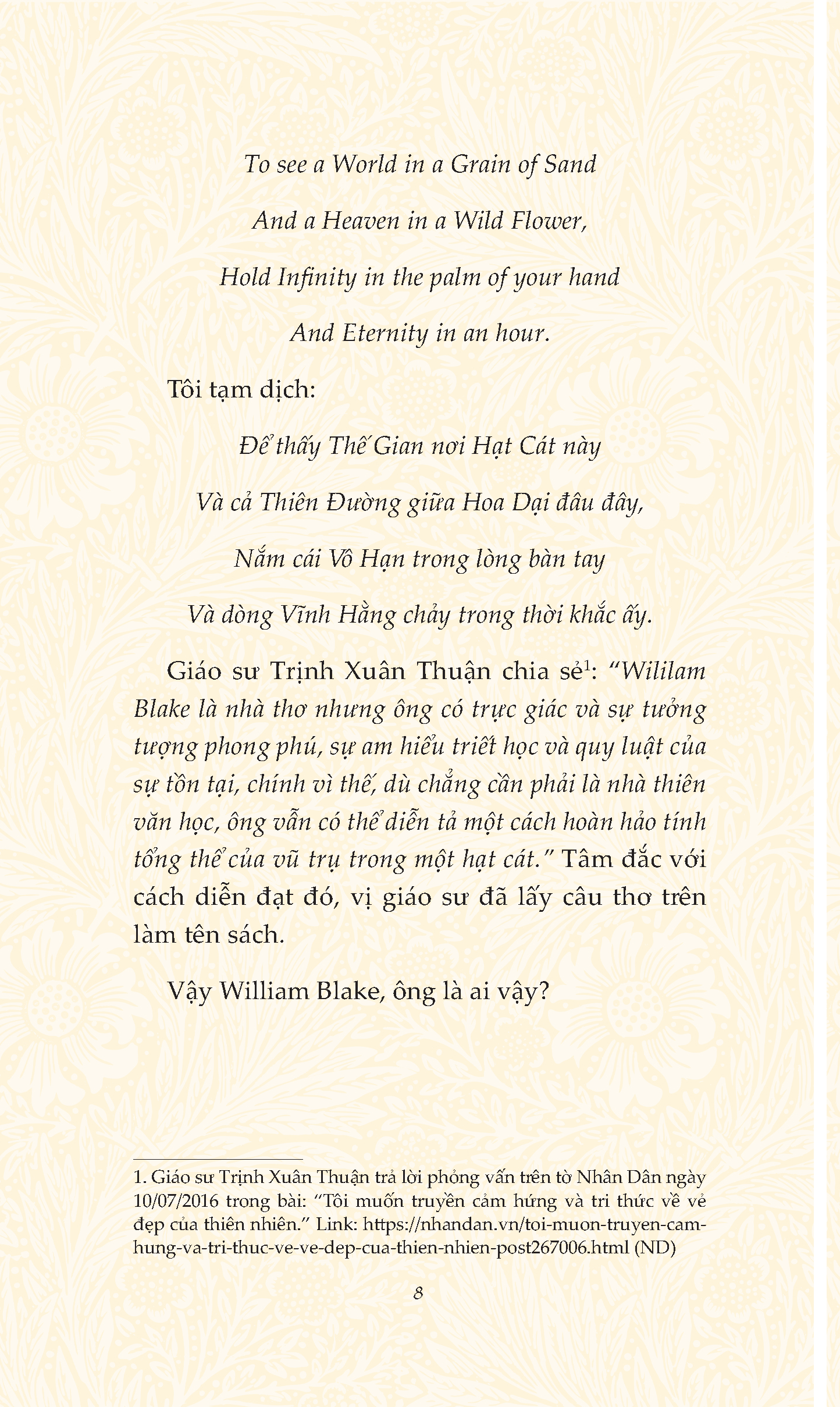 Tuyen Tap William Blake - Khuc Ca Tho Ngay Va Tung Trai