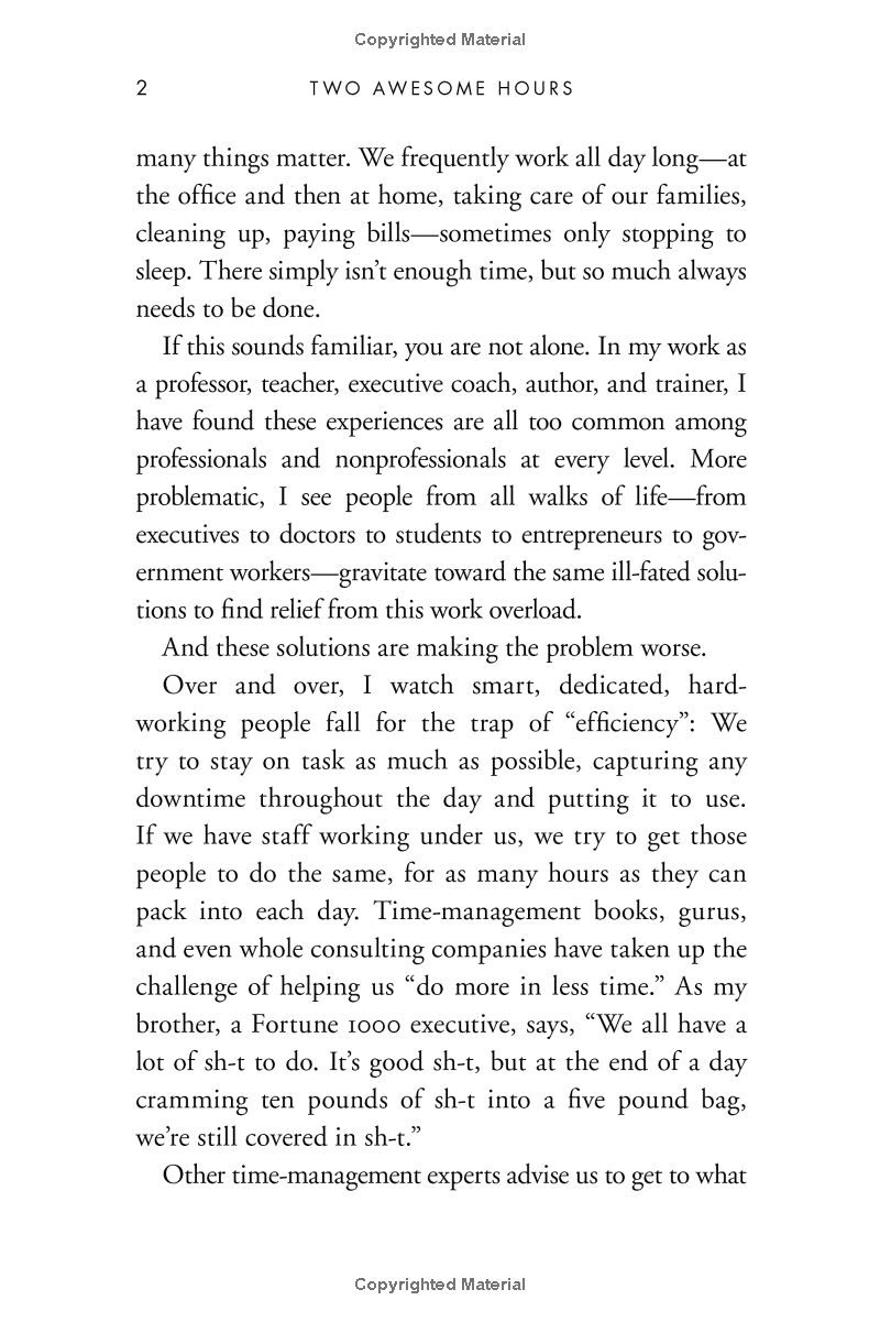 two awesome hours: science-based strategies to harness your best time and get your most important work done
