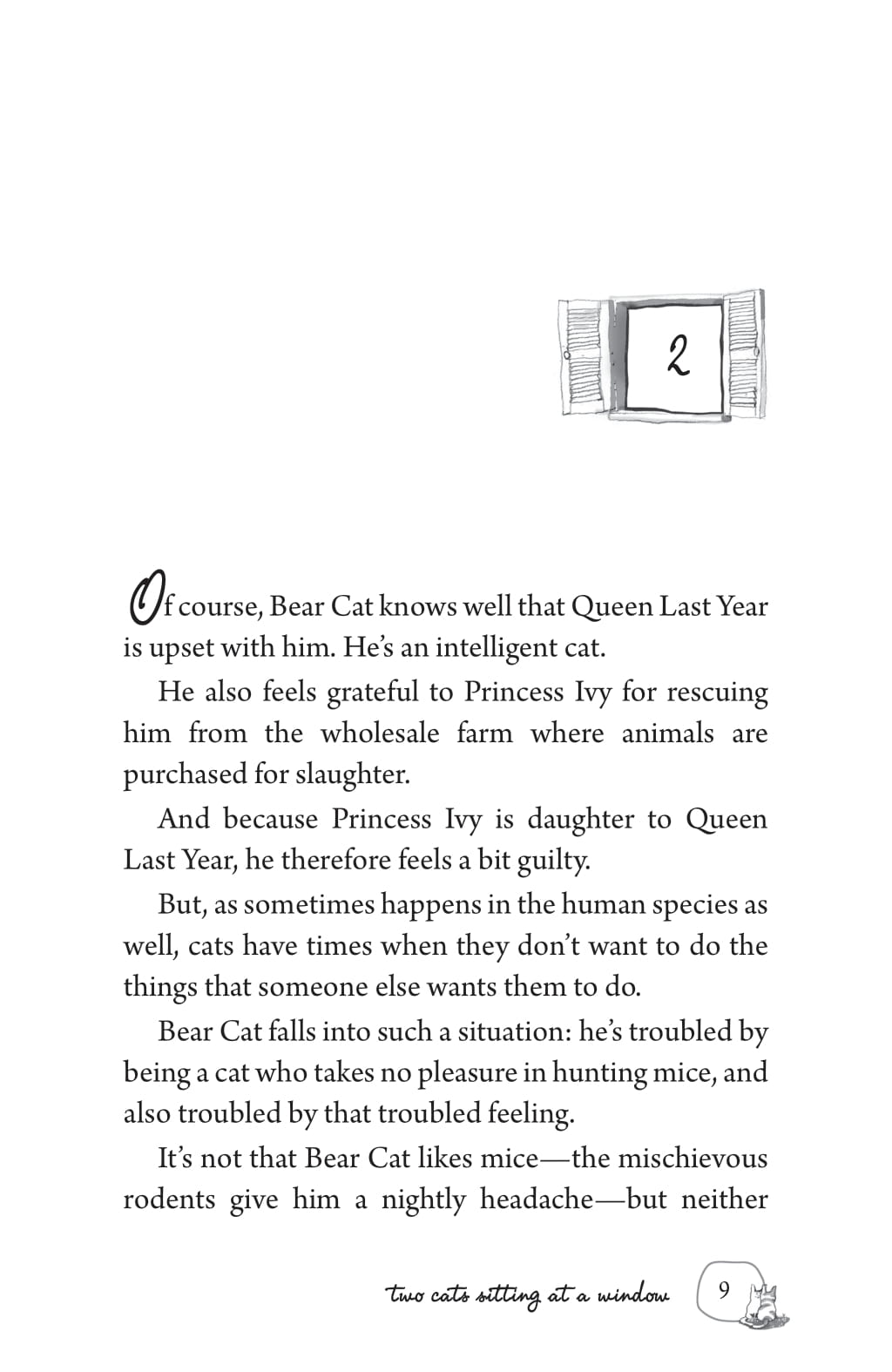 Two Cats Sitting At A Window