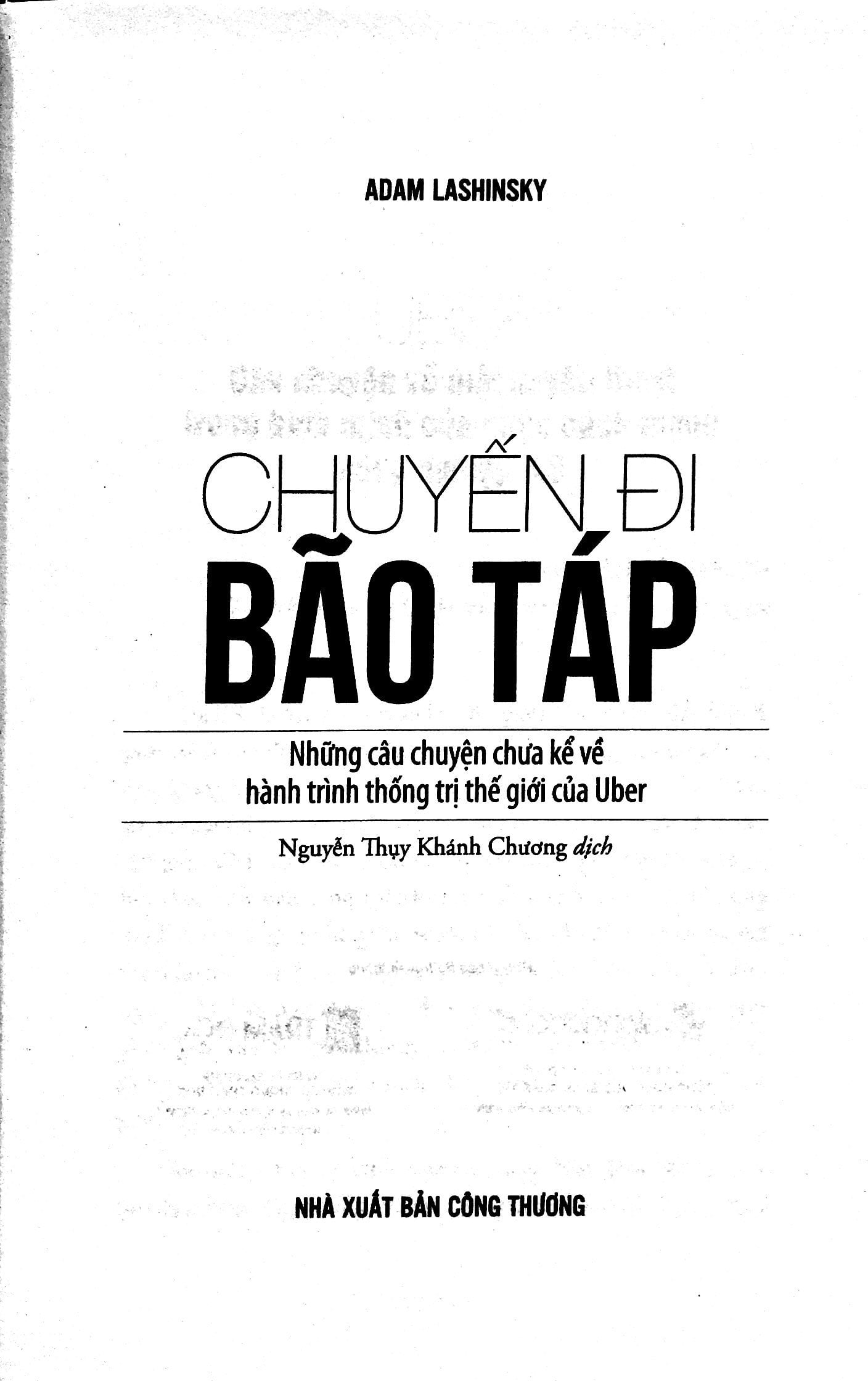 uber - chuyến đi bão táp
