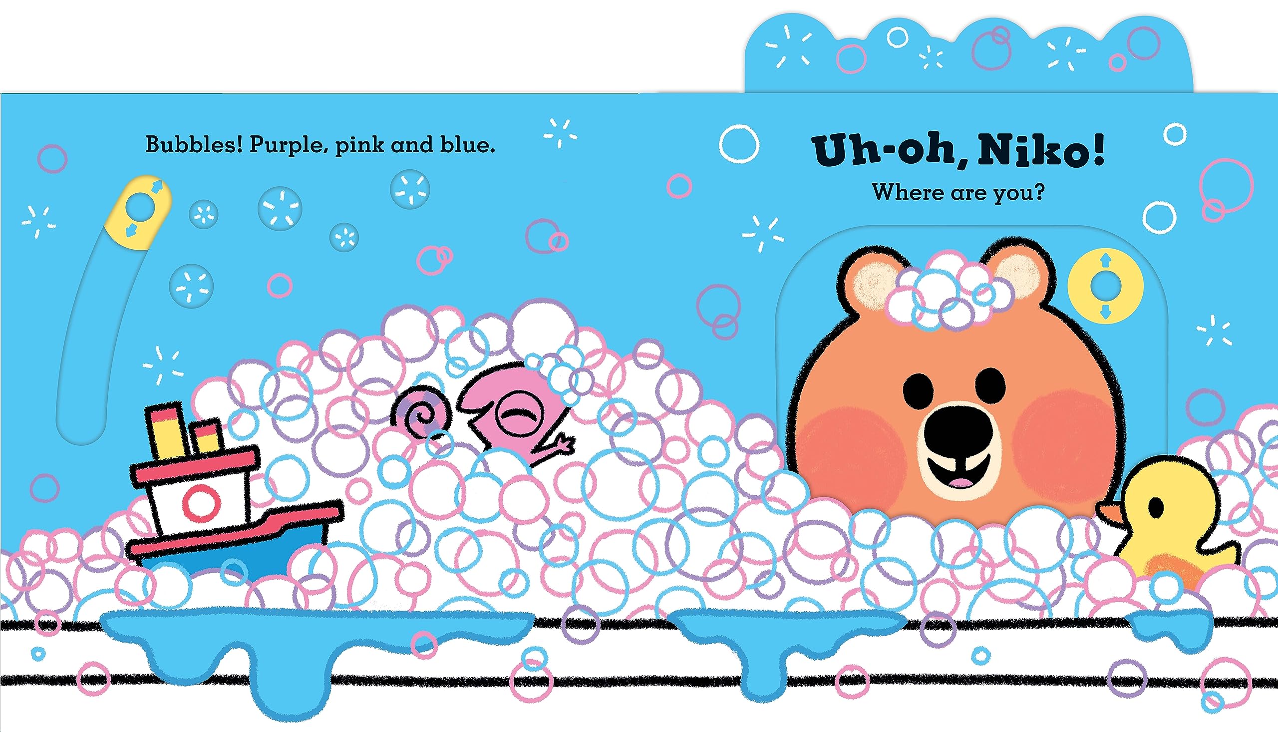 uh-oh, niko - bathtime