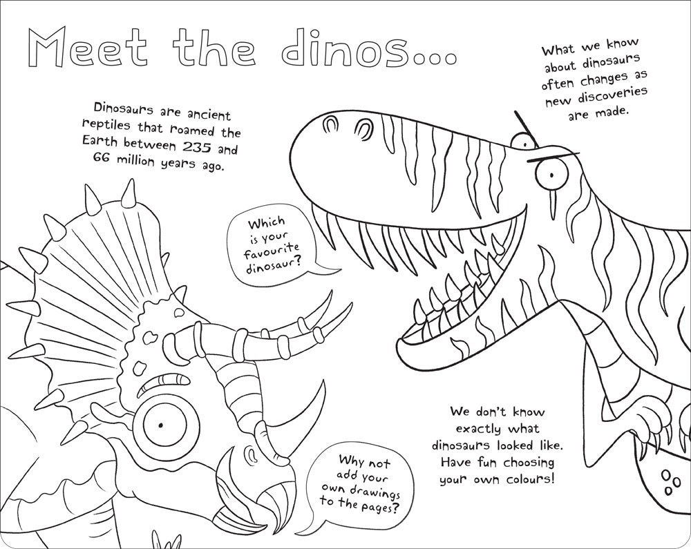ultimate colour-in - dinosaur