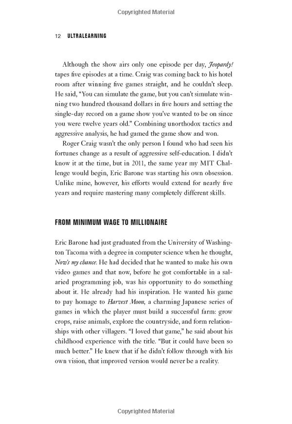 ultralearning: master hard skills, outsmart the competition, and accelerate your career