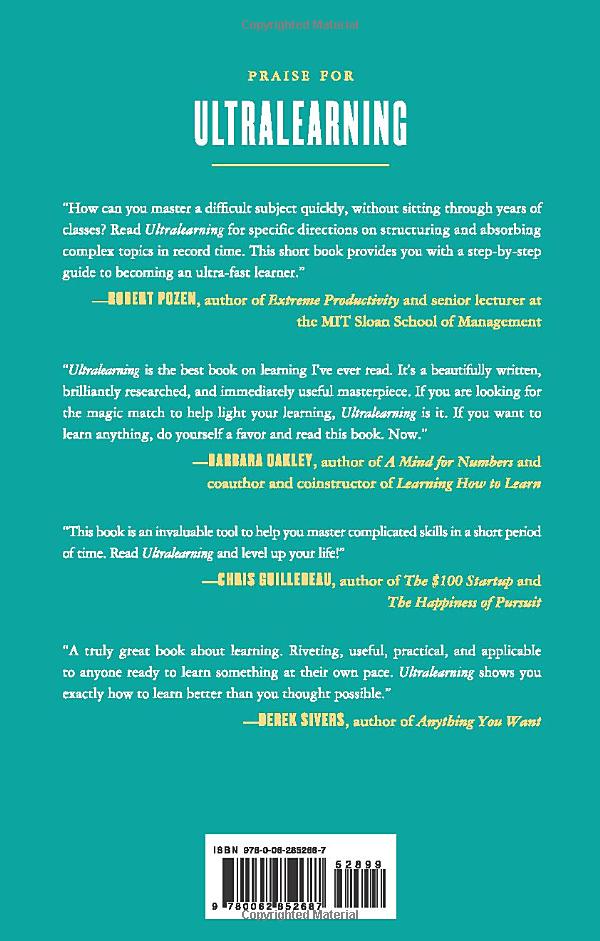 ultralearning: master hard skills, outsmart the competition, and accelerate your career