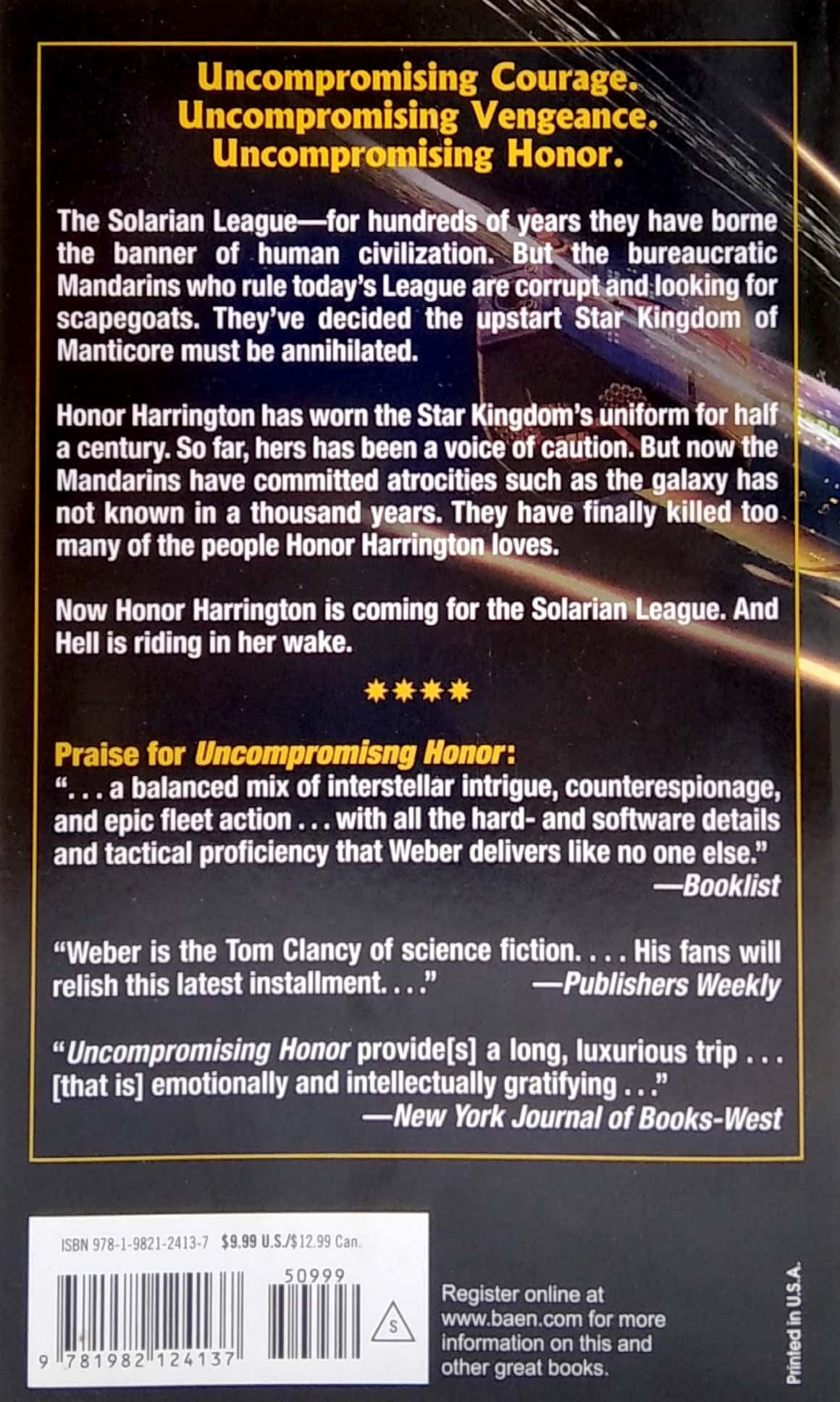 uncompromising honor: 19 (honor harrington)