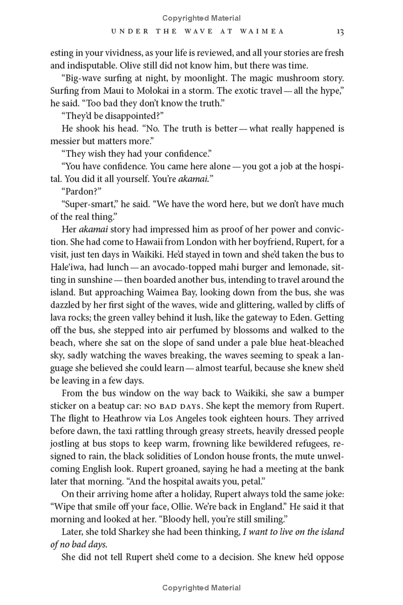 under the wave at waimea