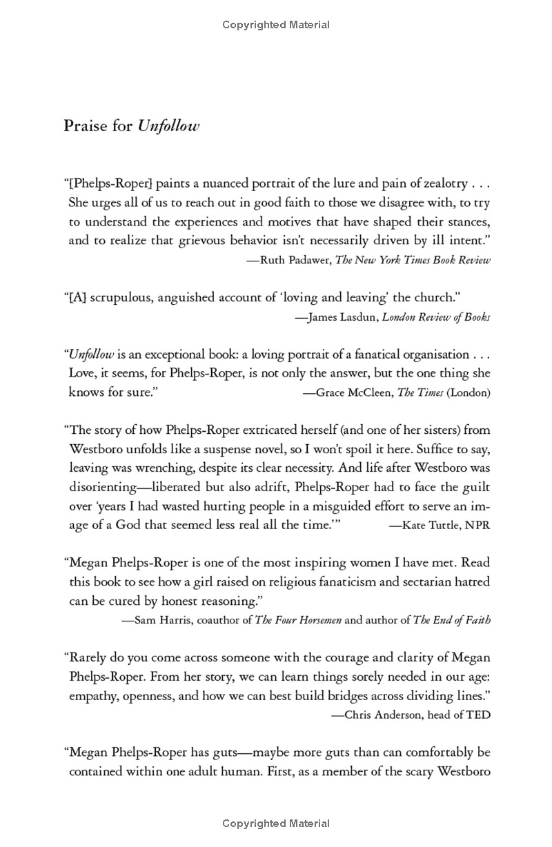 unfollow: a memoir of loving and leaving extremism