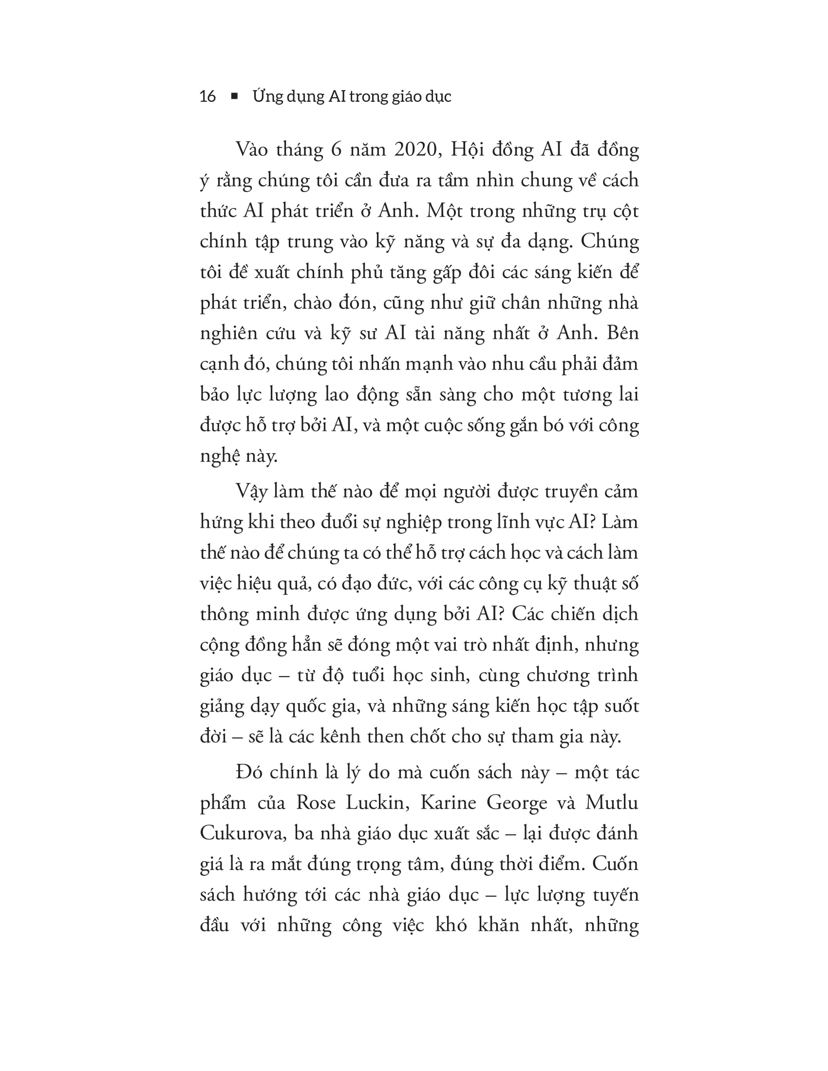 ứng dụng ai trong giáo dục - tiếp cận ai để nâng cao chất lượng đào tạo