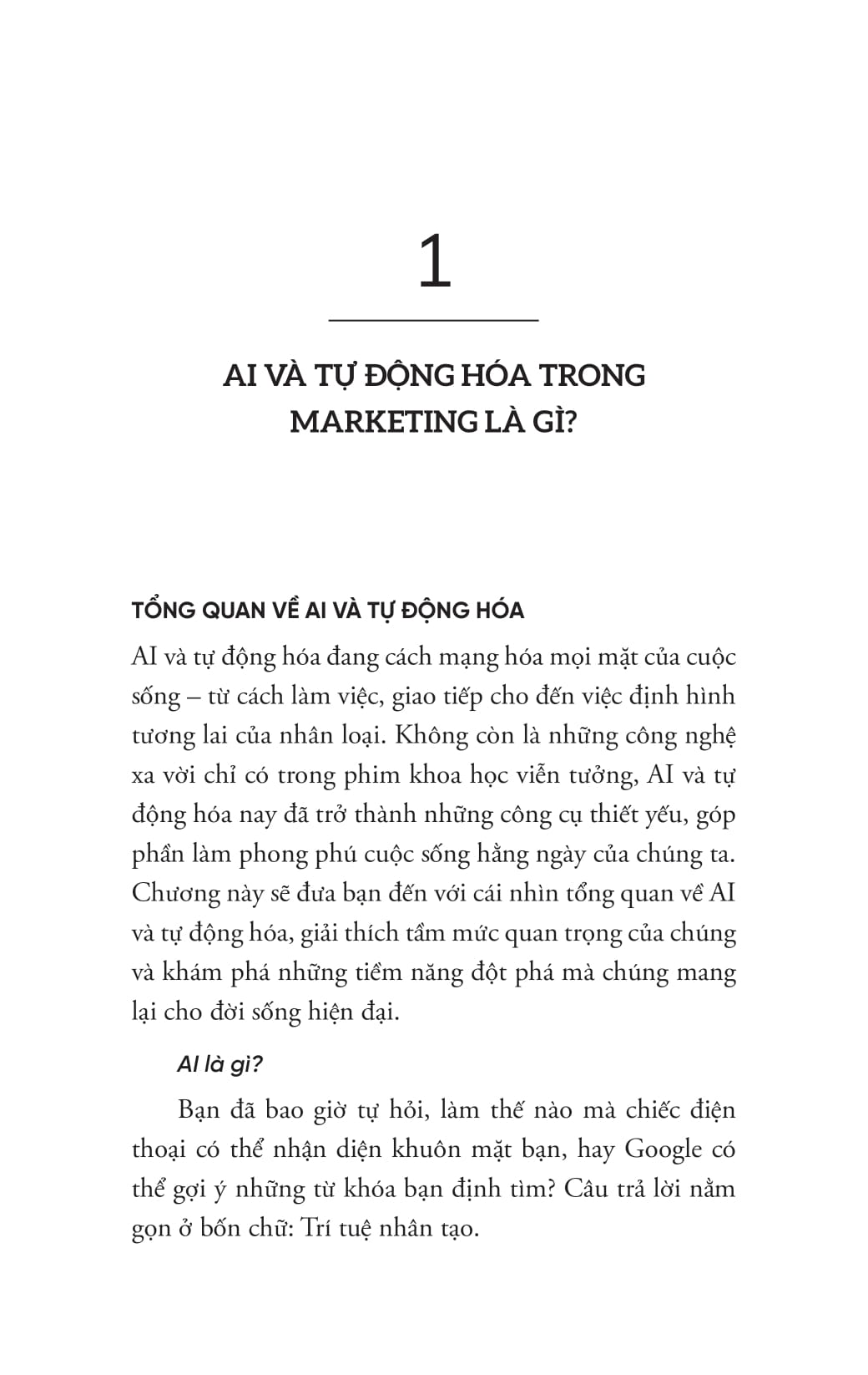 ứng dụng ai và tự động hóa trong marketing