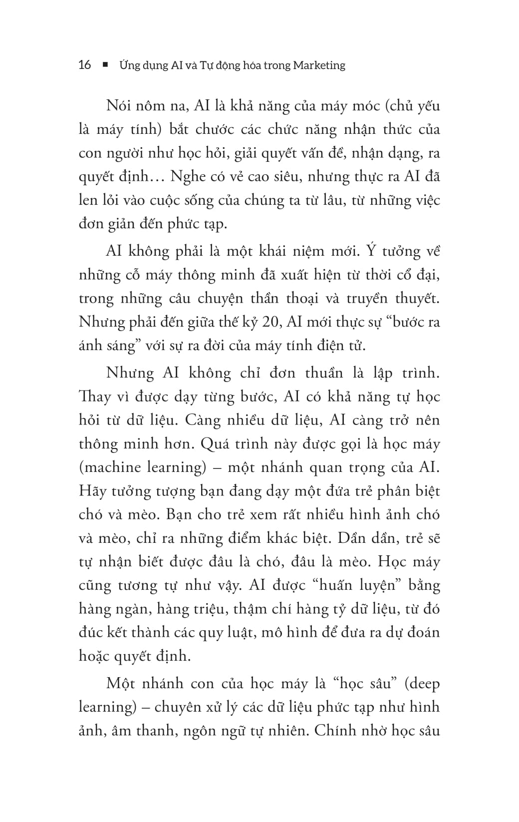 ứng dụng ai và tự động hóa trong marketing