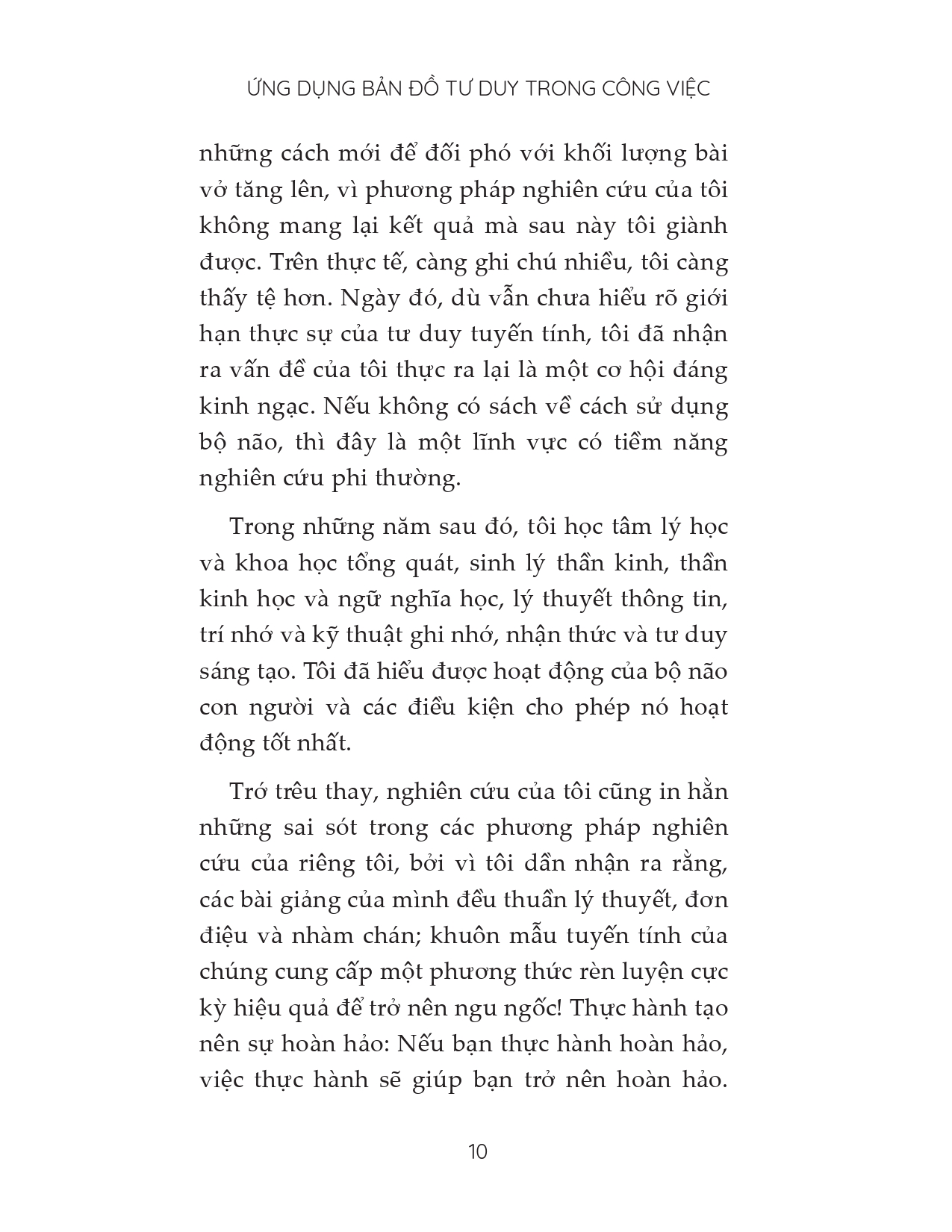 ứng dụng bản đồ tư duy trong công việc