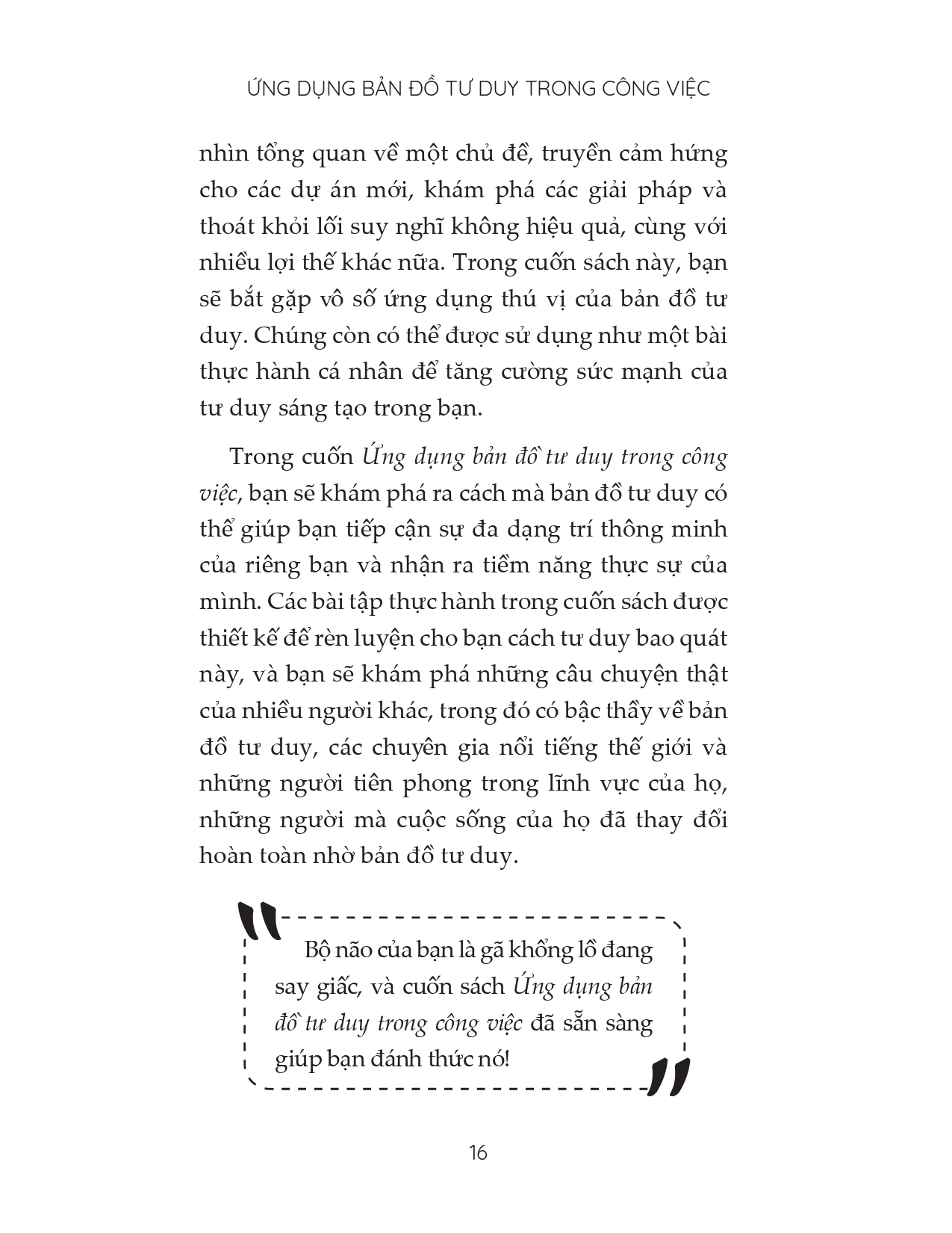 ứng dụng bản đồ tư duy trong công việc