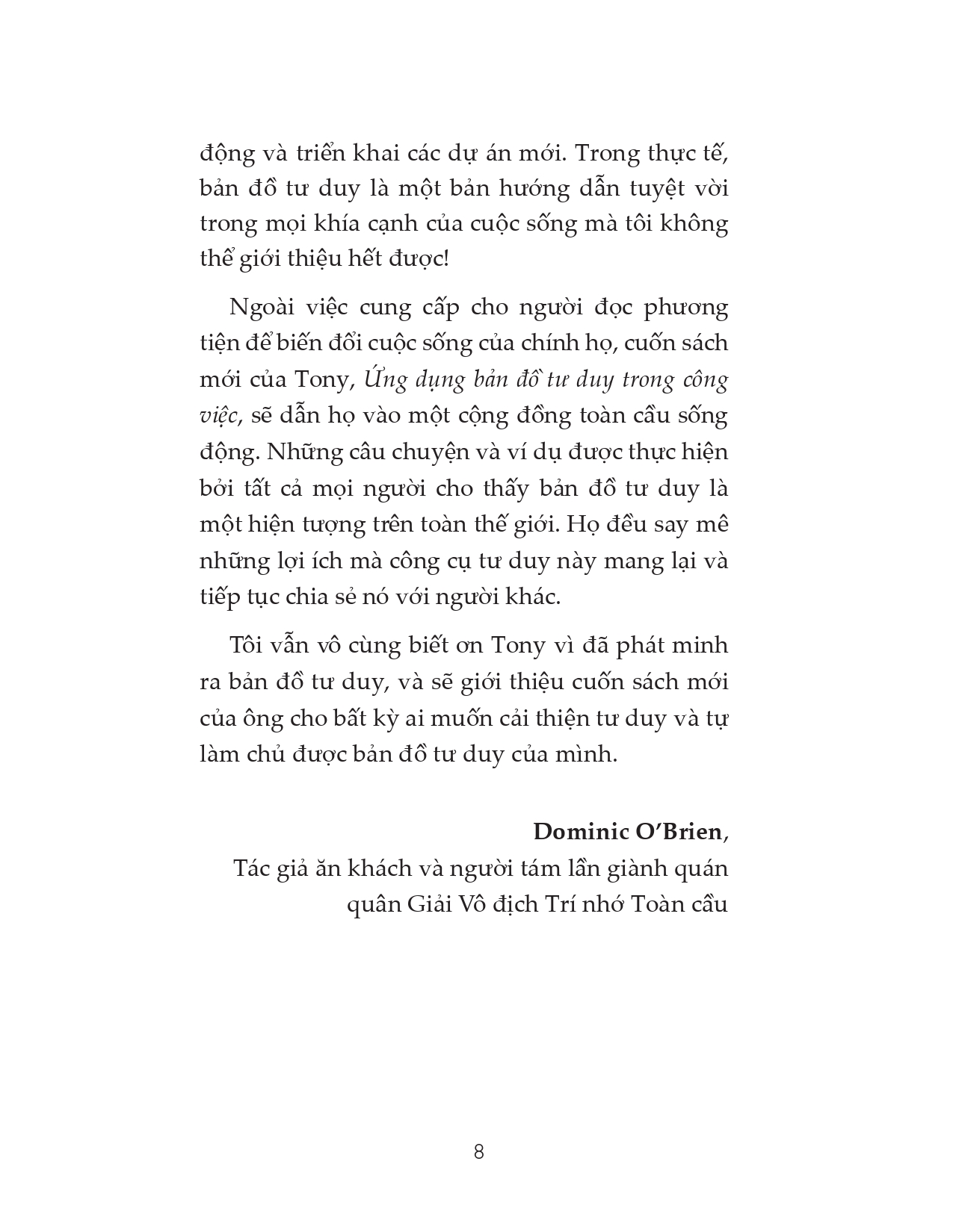 ứng dụng bản đồ tư duy trong công việc