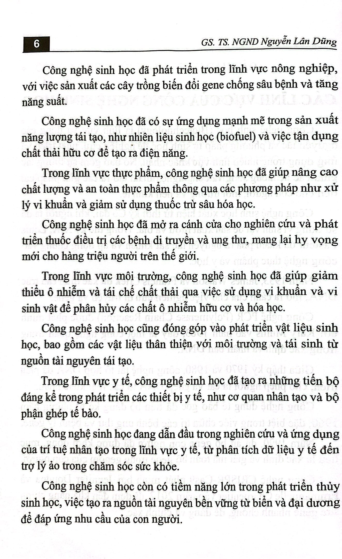 ứng dụng của công nghệ sinh học
