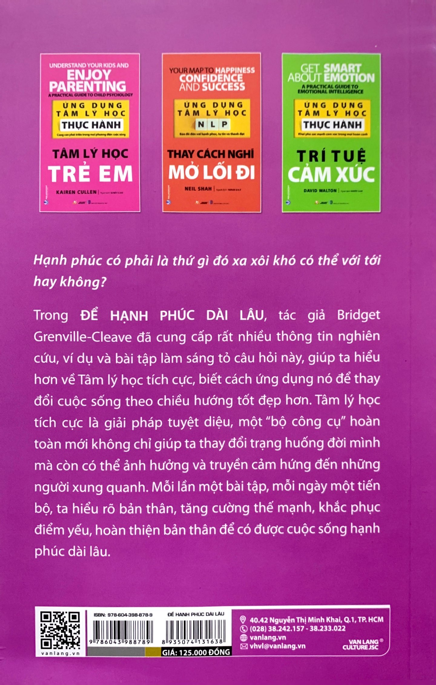 ứng dụng tâm lý học tích cực - để hạnh phúc dài lâu