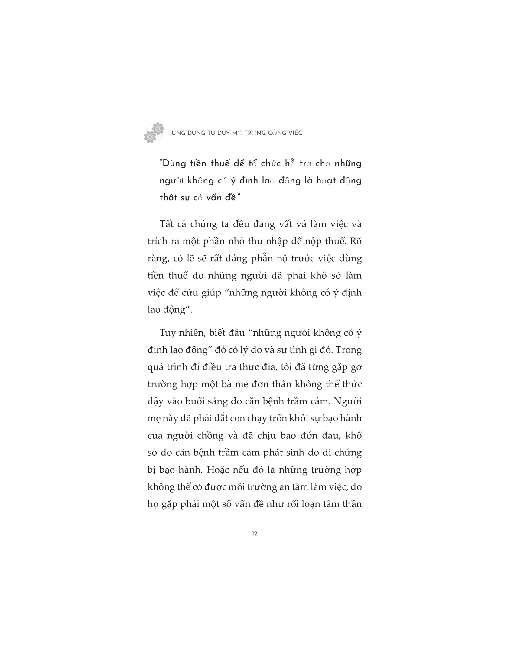 ứng dụng tư duy mở trong công việc