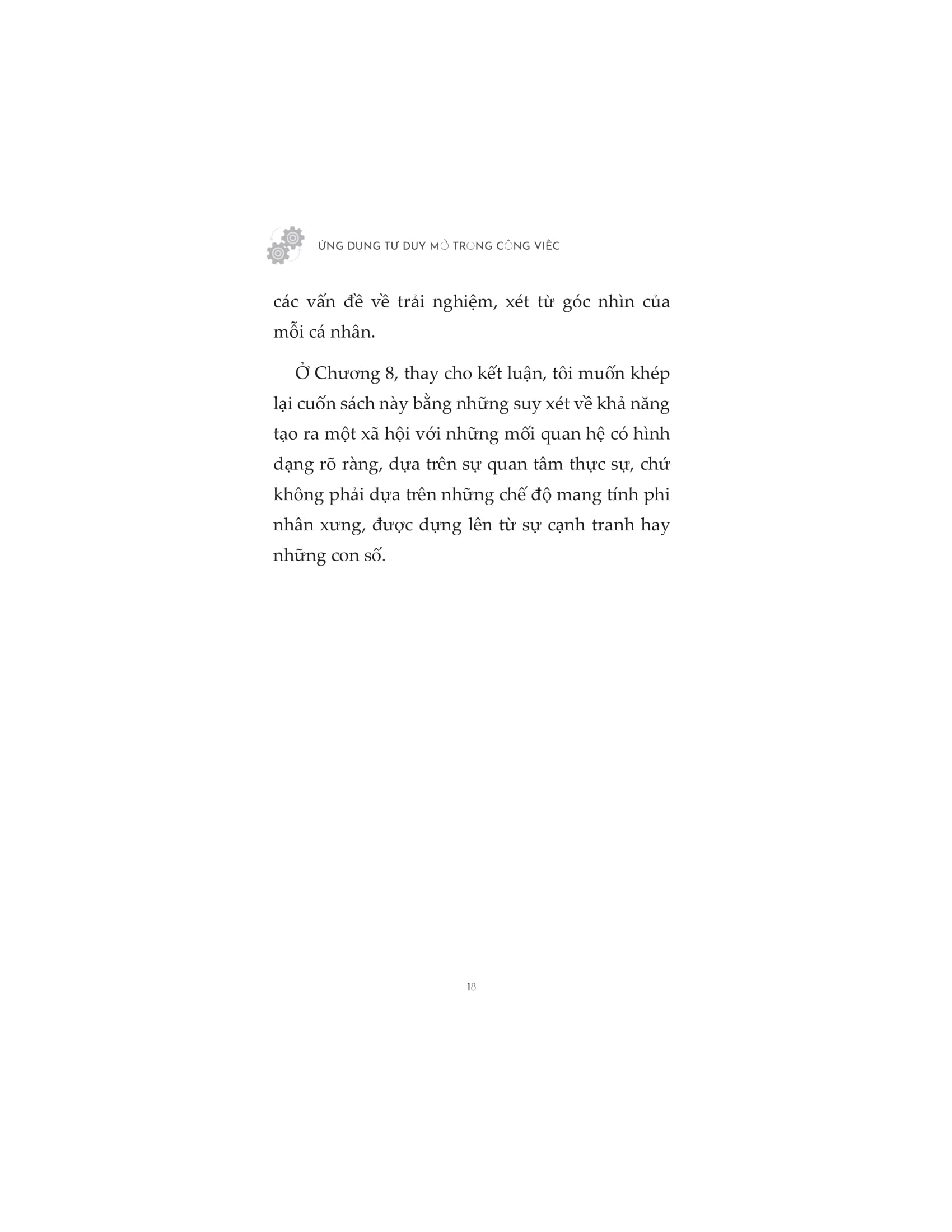 ứng dụng tư duy mở trong công việc