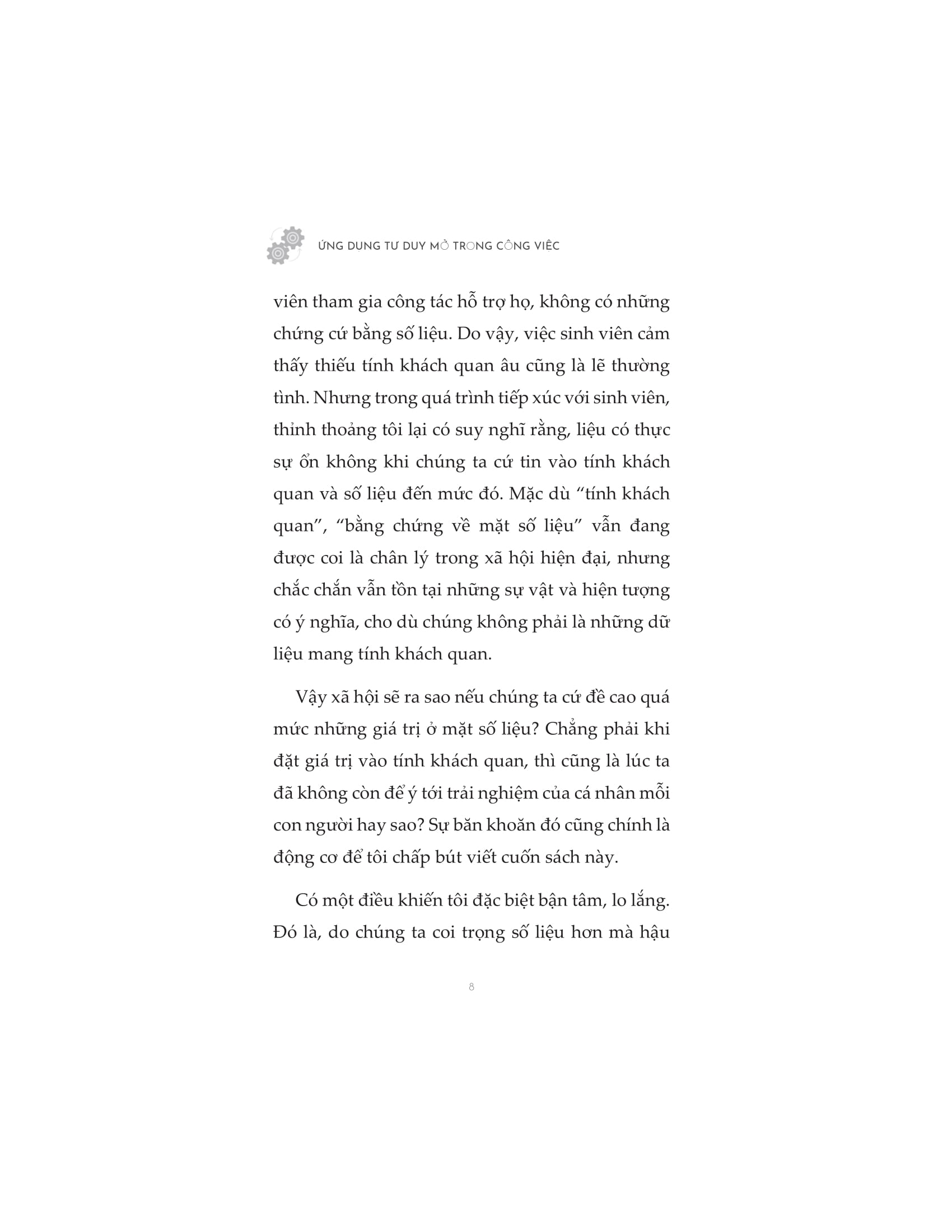 ứng dụng tư duy mở trong công việc