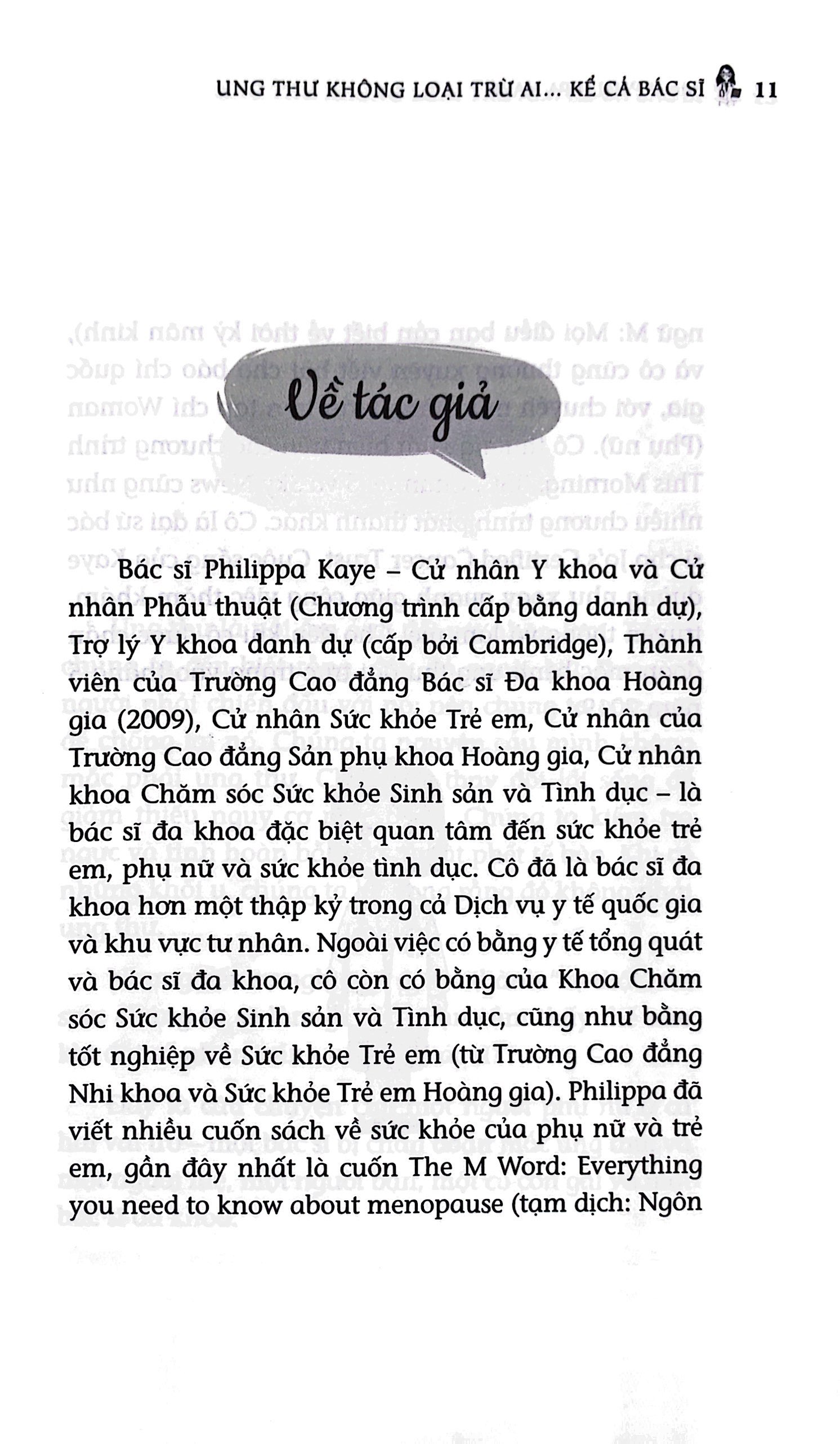 ung thư không loại trừ ai... kể cả bác sĩ