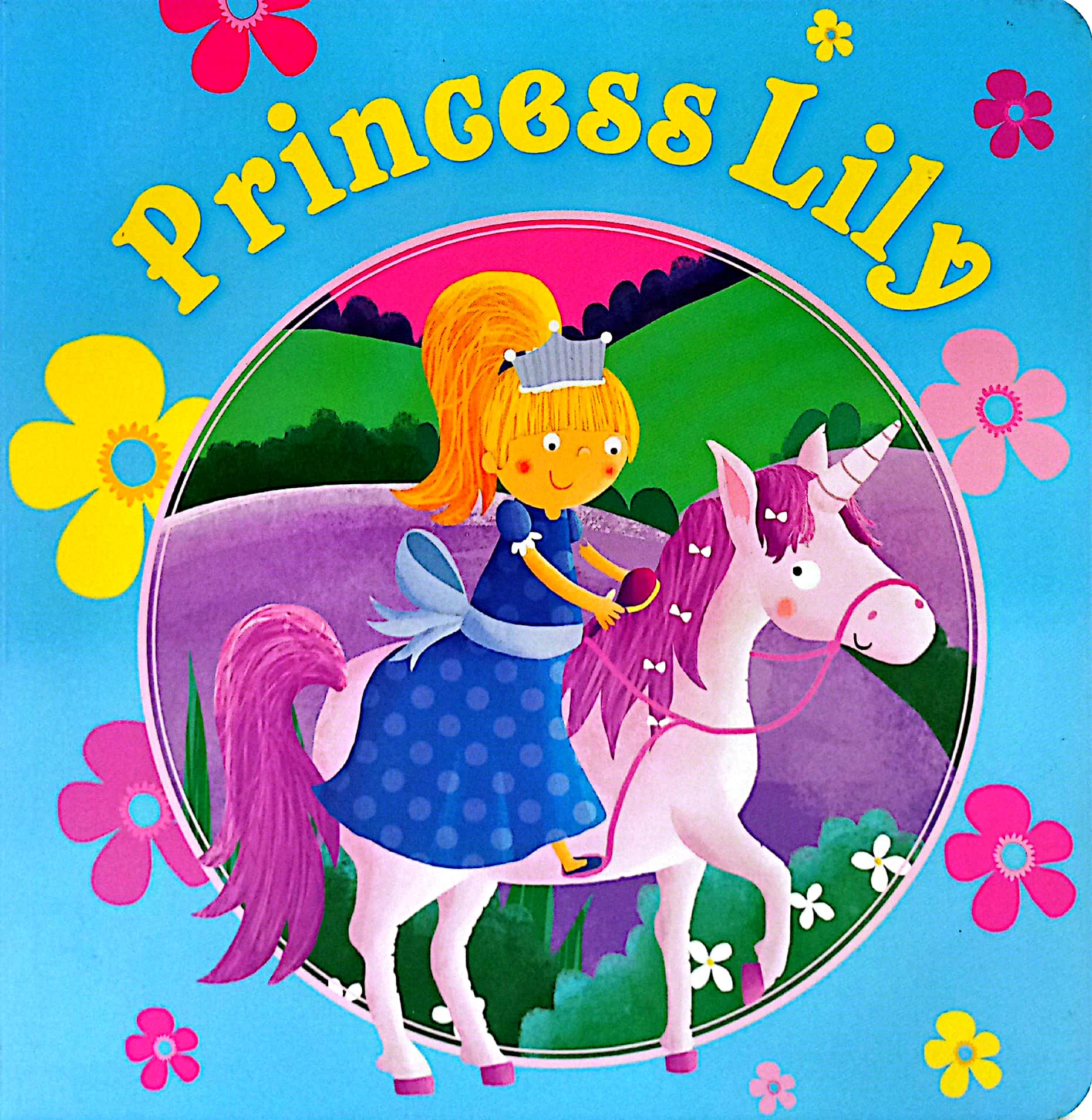 unicorn and princess board: princess lily