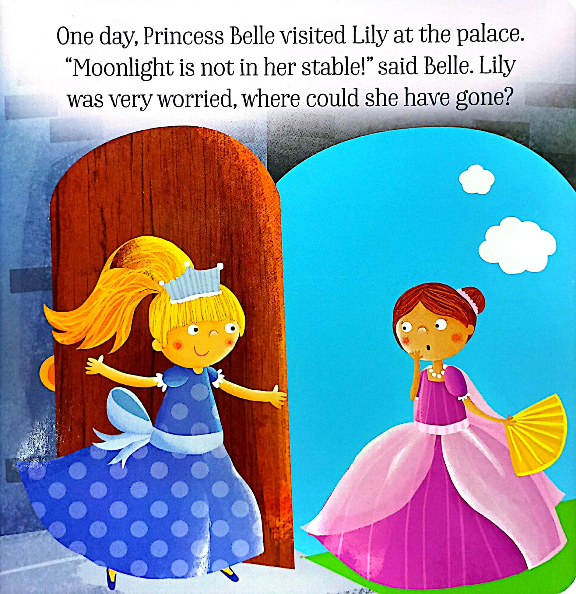 unicorn and princess board: princess lily