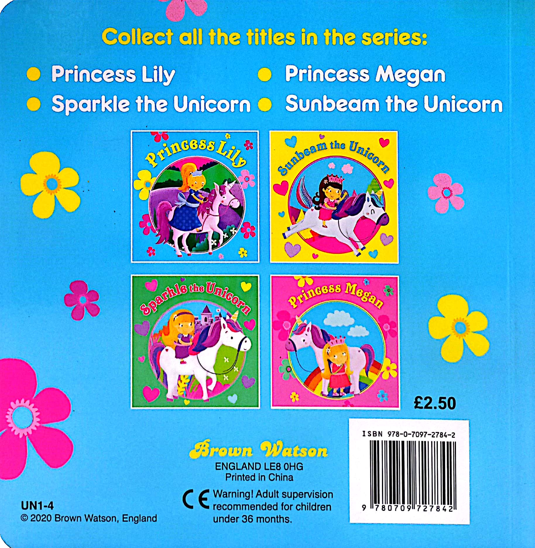 unicorn and princess board: princess lily