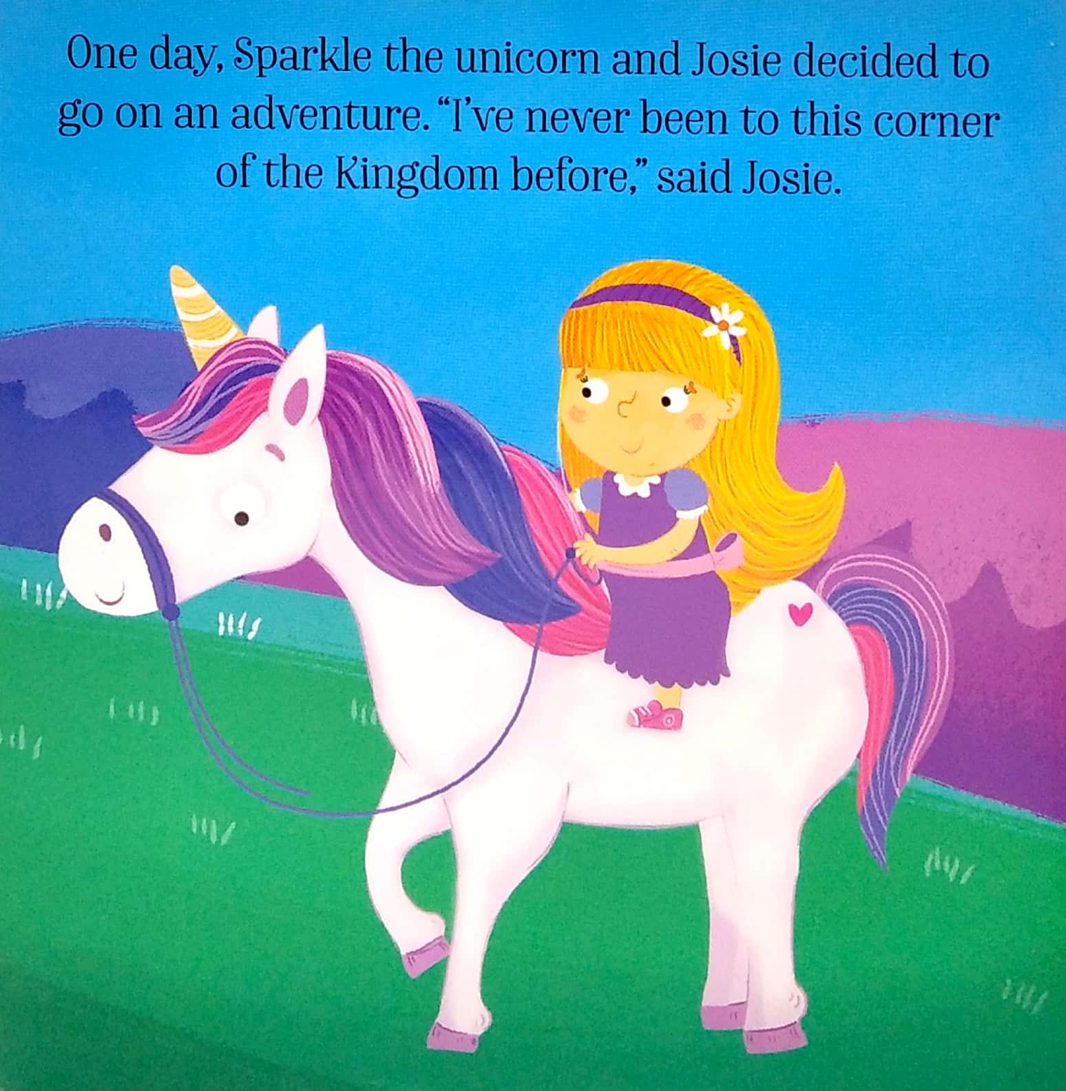unicorn and princess board: sparkle the unicorn