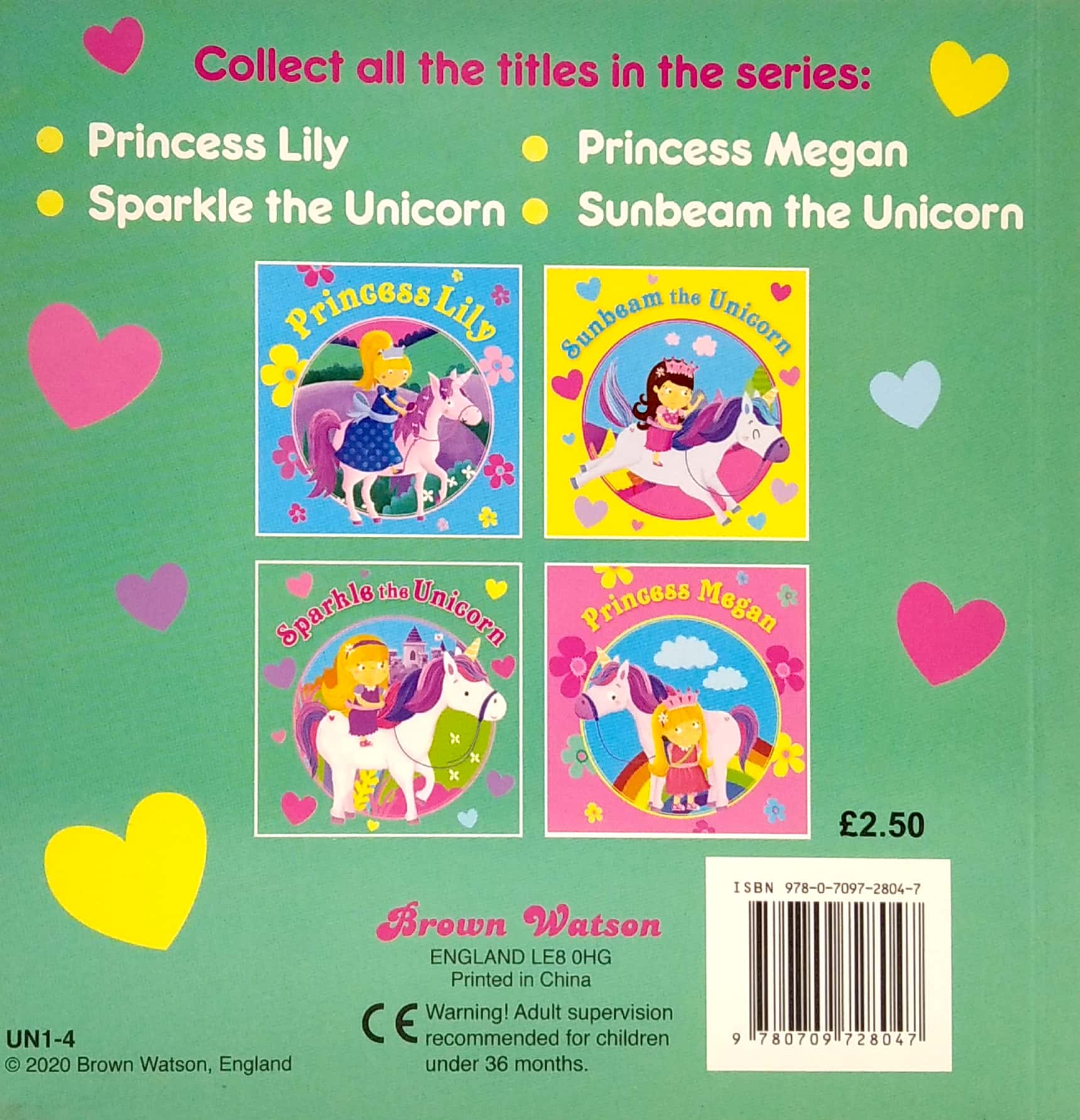 unicorn and princess board: sparkle the unicorn