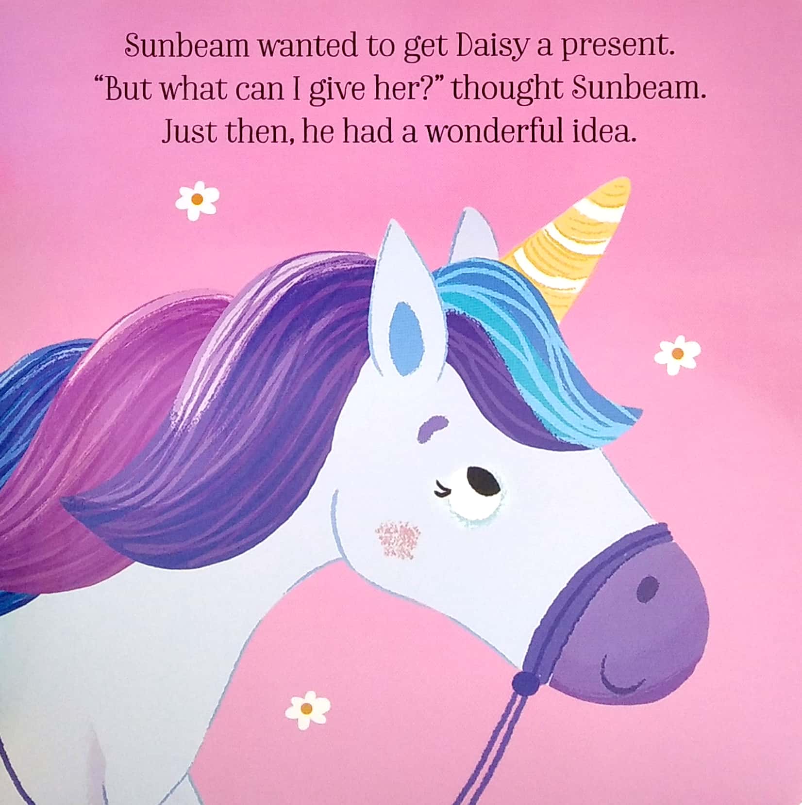 unicorn and princess board: sunbeam the unicorn