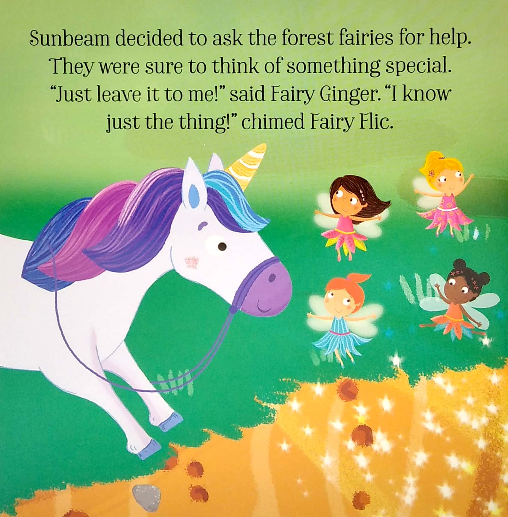 unicorn and princess board: sunbeam the unicorn