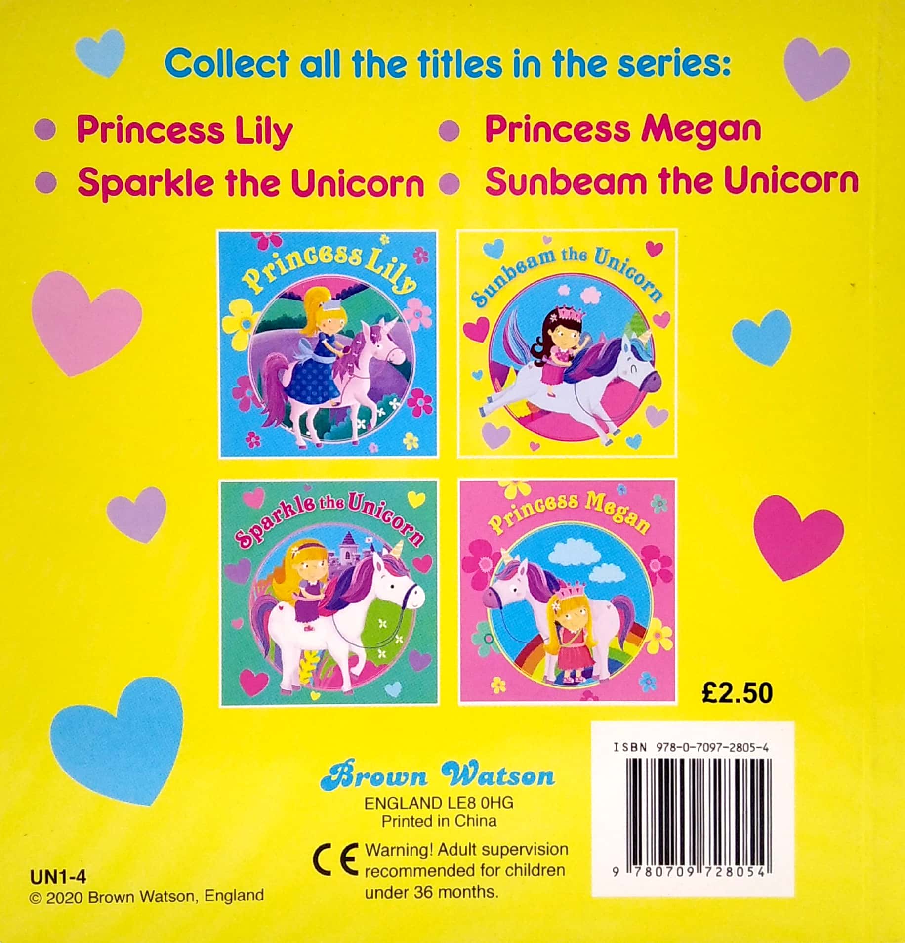 unicorn and princess board: sunbeam the unicorn