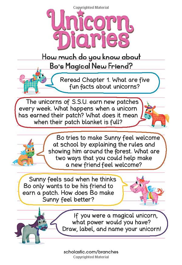 unicorn diaries #1: bo's magical new friend (unicorn diaries: scholastic branches)