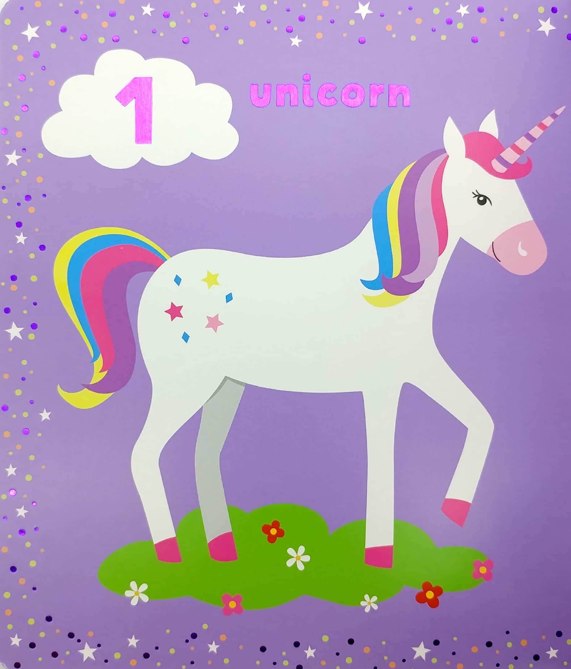 unicorn magic board book: 123