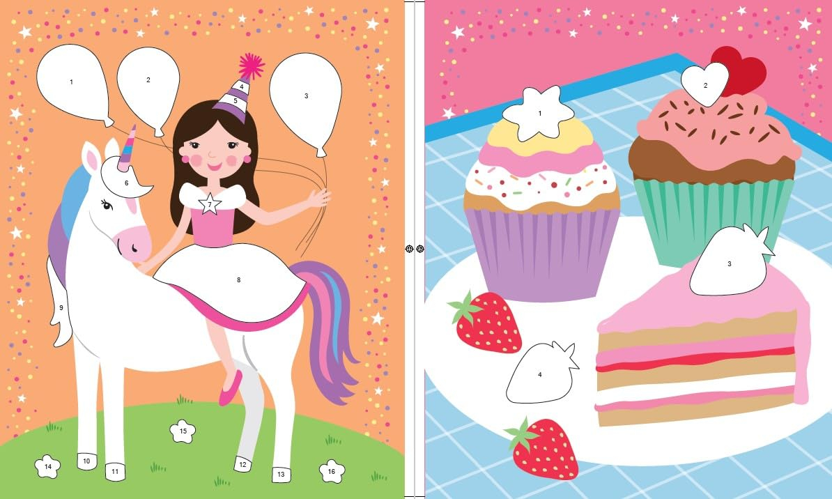 unicorn magic - sticker art activity book