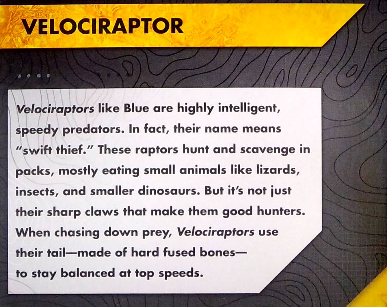 universal jurassic world tattle tales