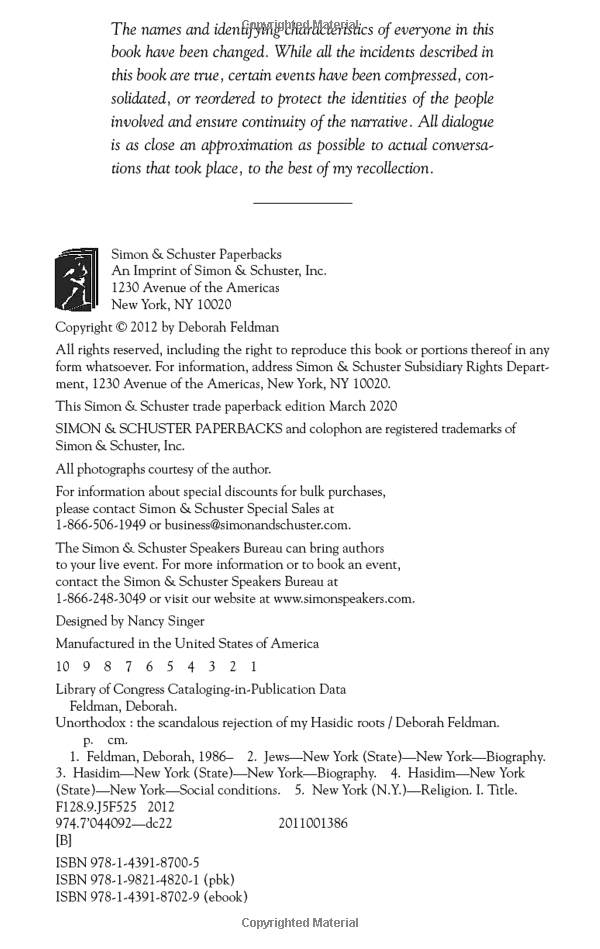 unorthodox: the scandalous rejection of my hasidic roots