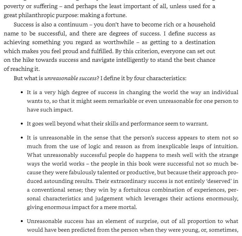 unreasonable success and how to achieve it