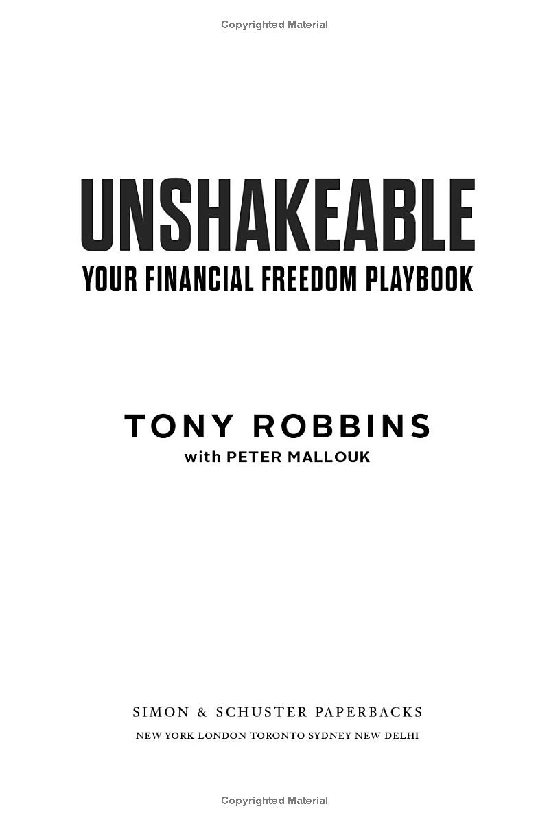 unshakeable: your financial freedom playbook