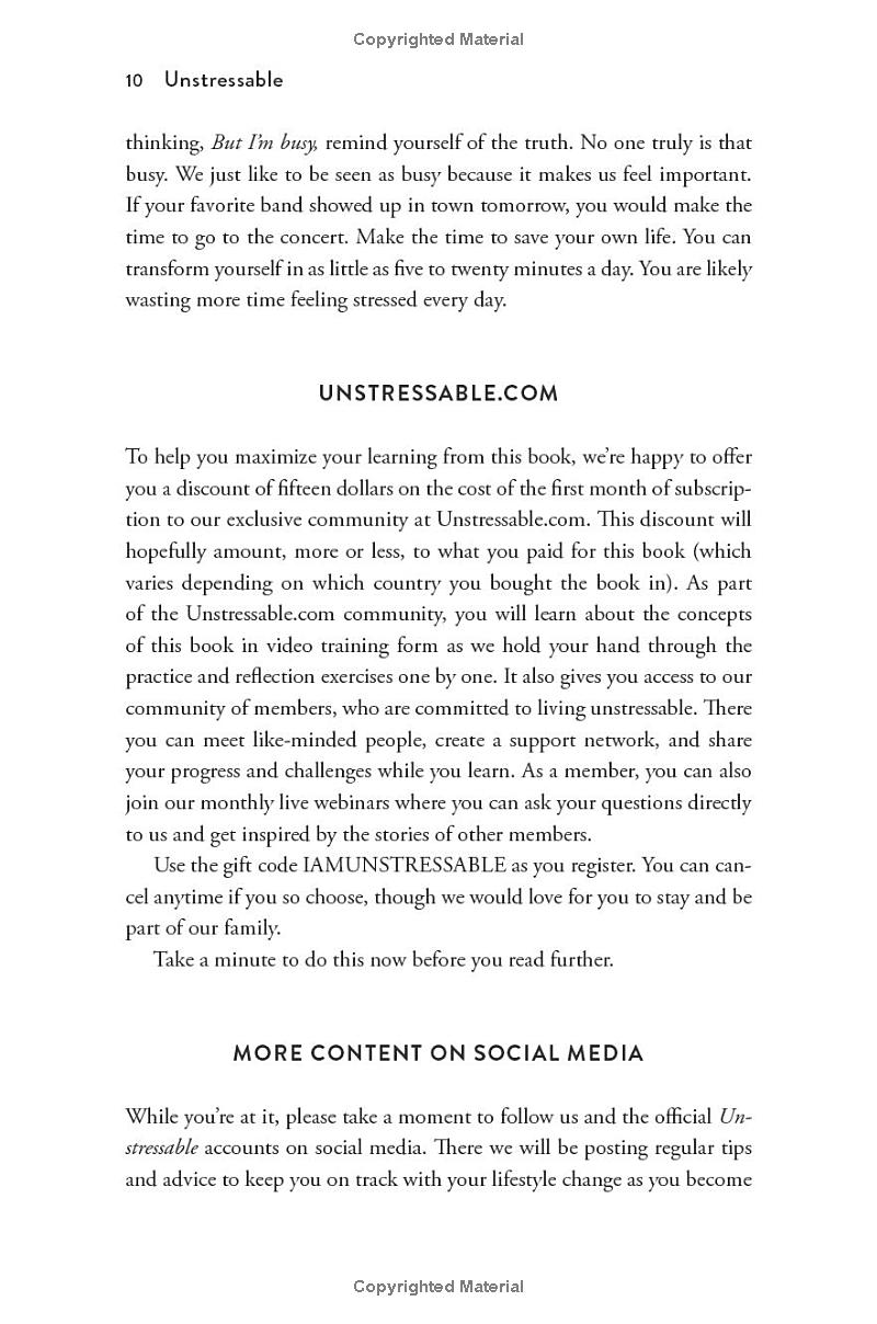 unstressable - a practical guide to stress-free living