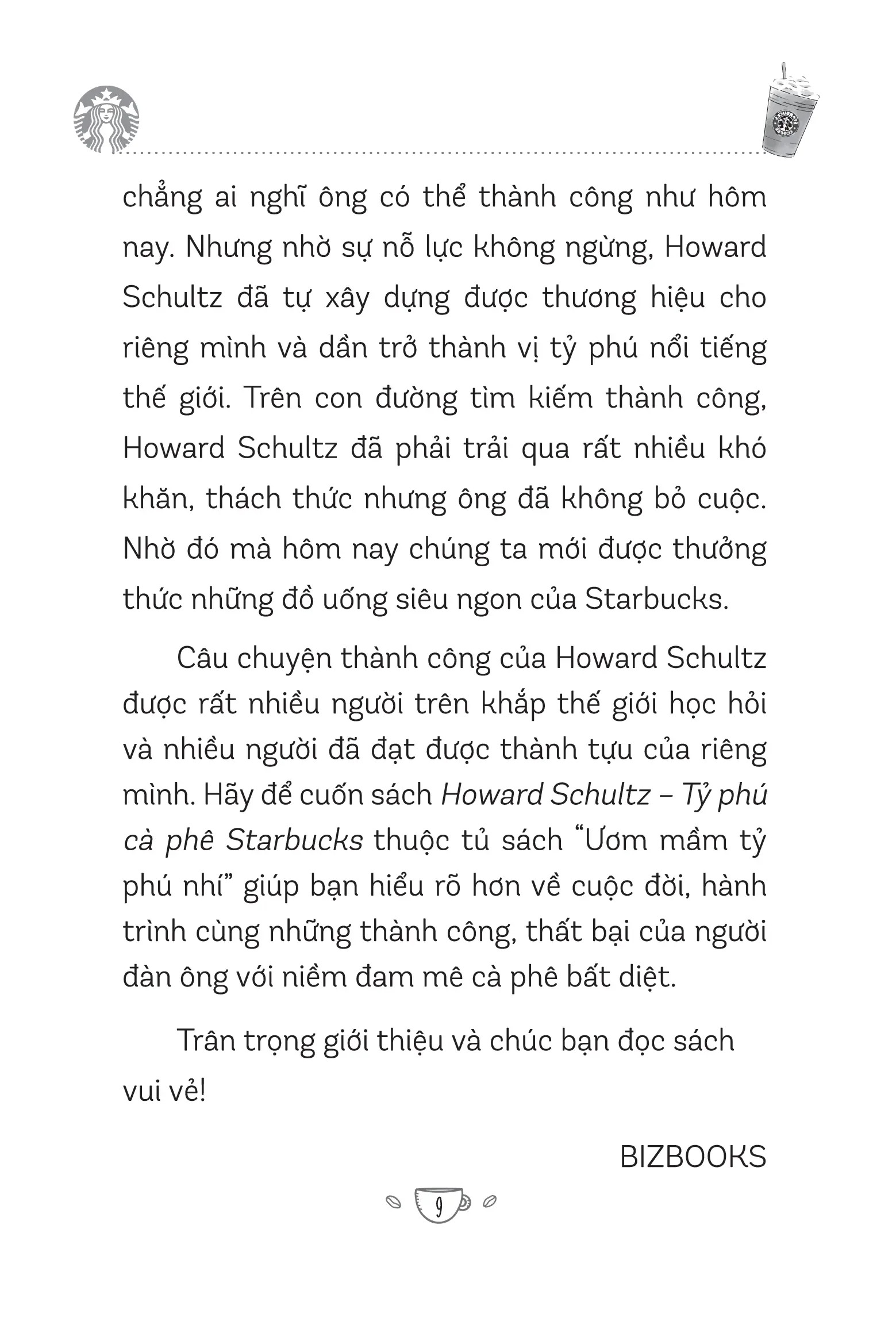 Ươm Mầm Tỷ Phú Nhí - Howard Schultz - Tỷ Phú Cà Phê Starbucks (Tái Bản 2025)