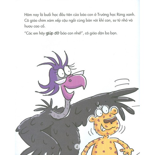 uốn nắn hành vi từ nhỏ - hươu cao cổ không bắt nạt bạn