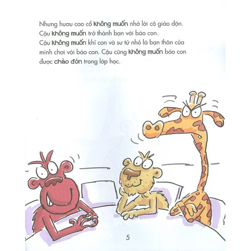 uốn nắn hành vi từ nhỏ - hươu cao cổ không bắt nạt bạn