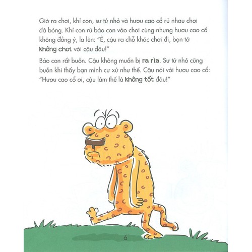 uốn nắn hành vi từ nhỏ - hươu cao cổ không bắt nạt bạn