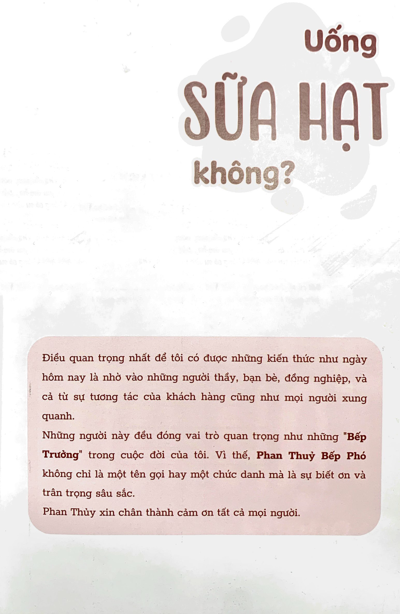 uống sữa hạt không
