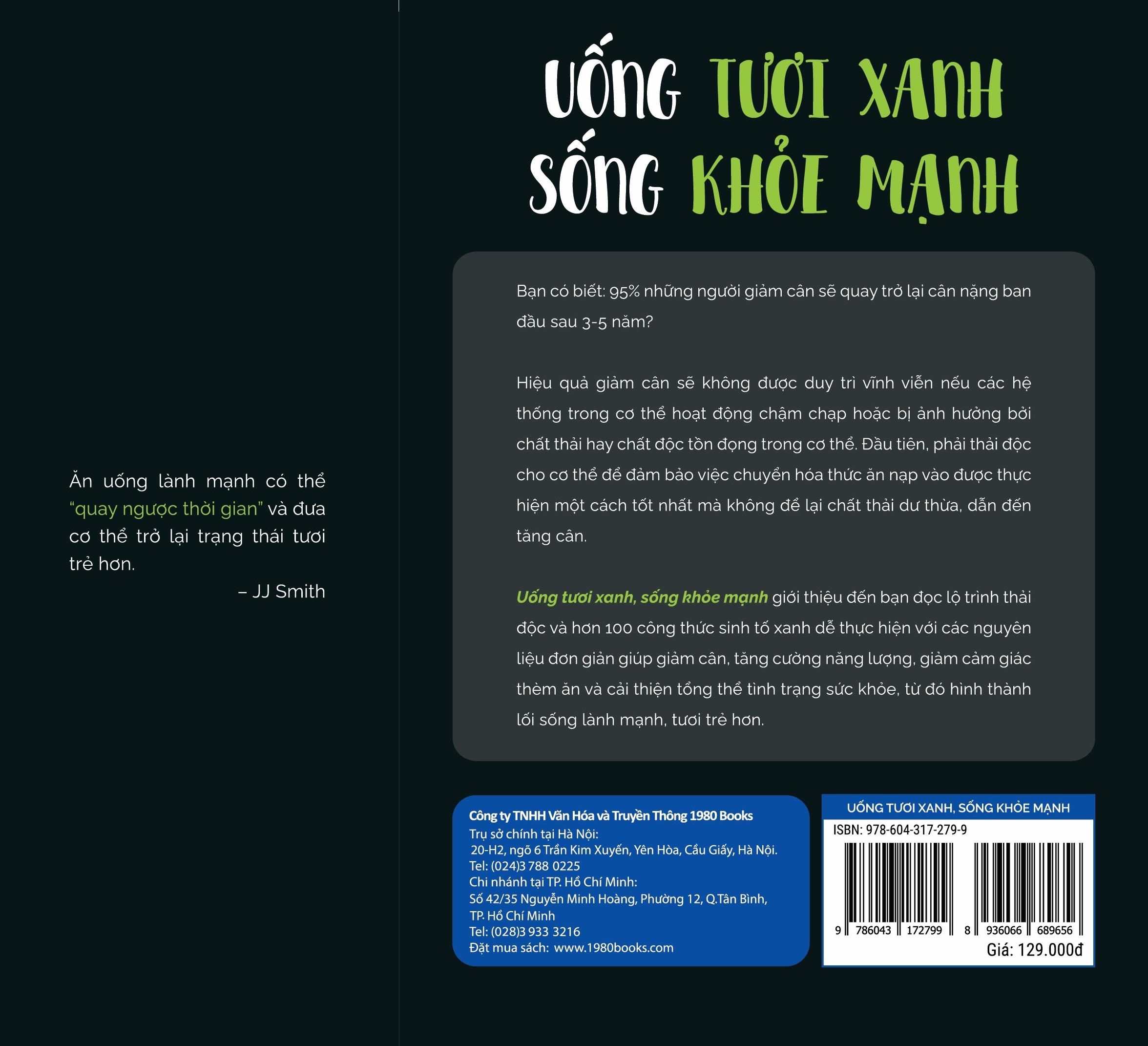 uống tươi xanh, sống khỏe mạnh